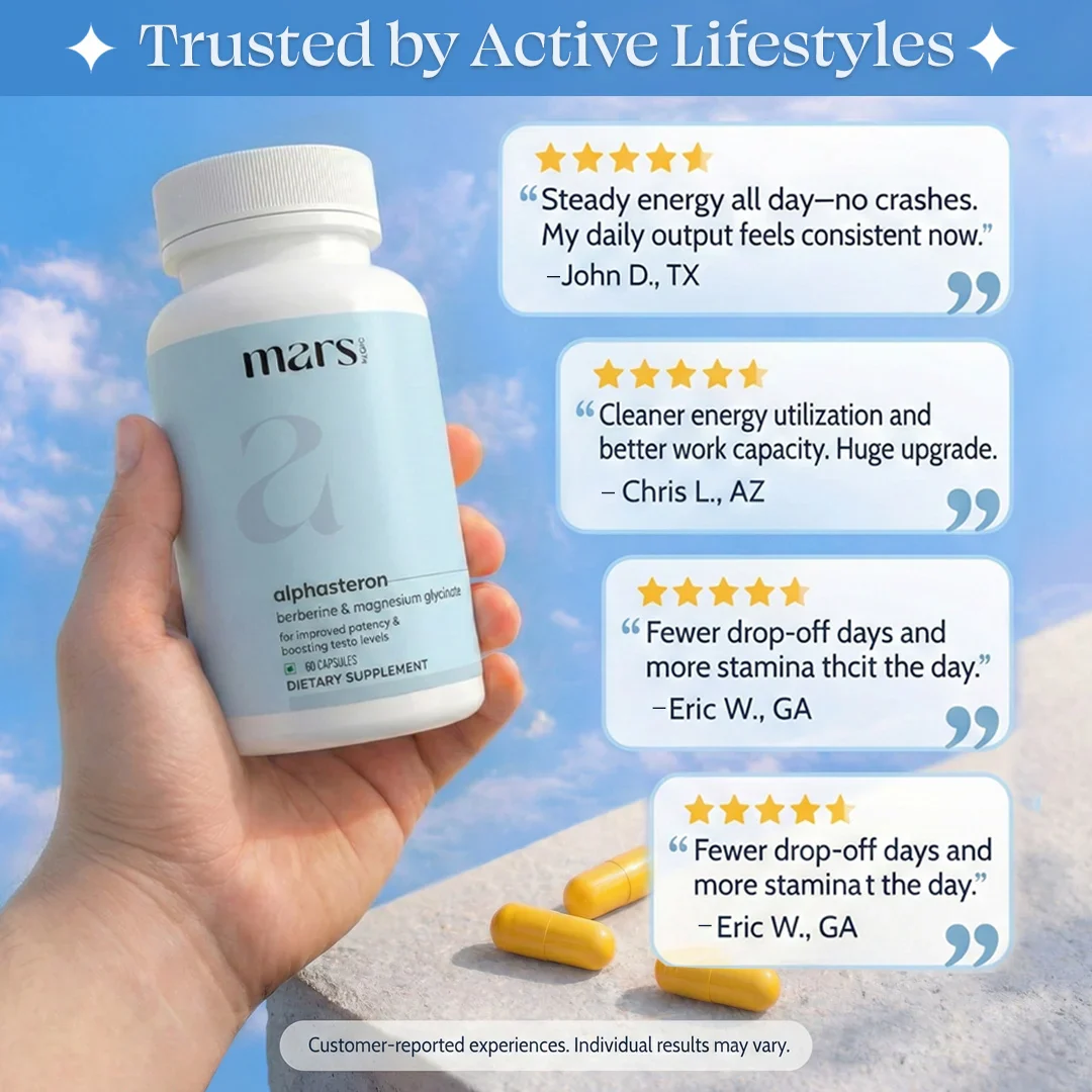 AlphaSteron Capsules with Maca Root, Magnesium & Berberine : Vitality, Strength & Metabolic Support (60N) - Image 11