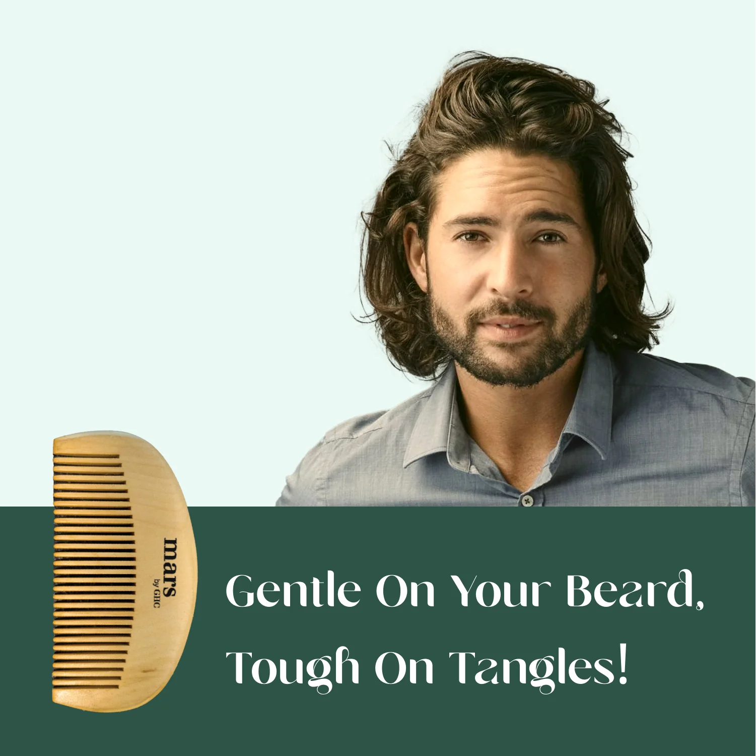 Wooden Beard Comb | Made With Neem Wood | Better Beard Shape | Pocket Size | Dandruff control Itch free beard - Image 5
