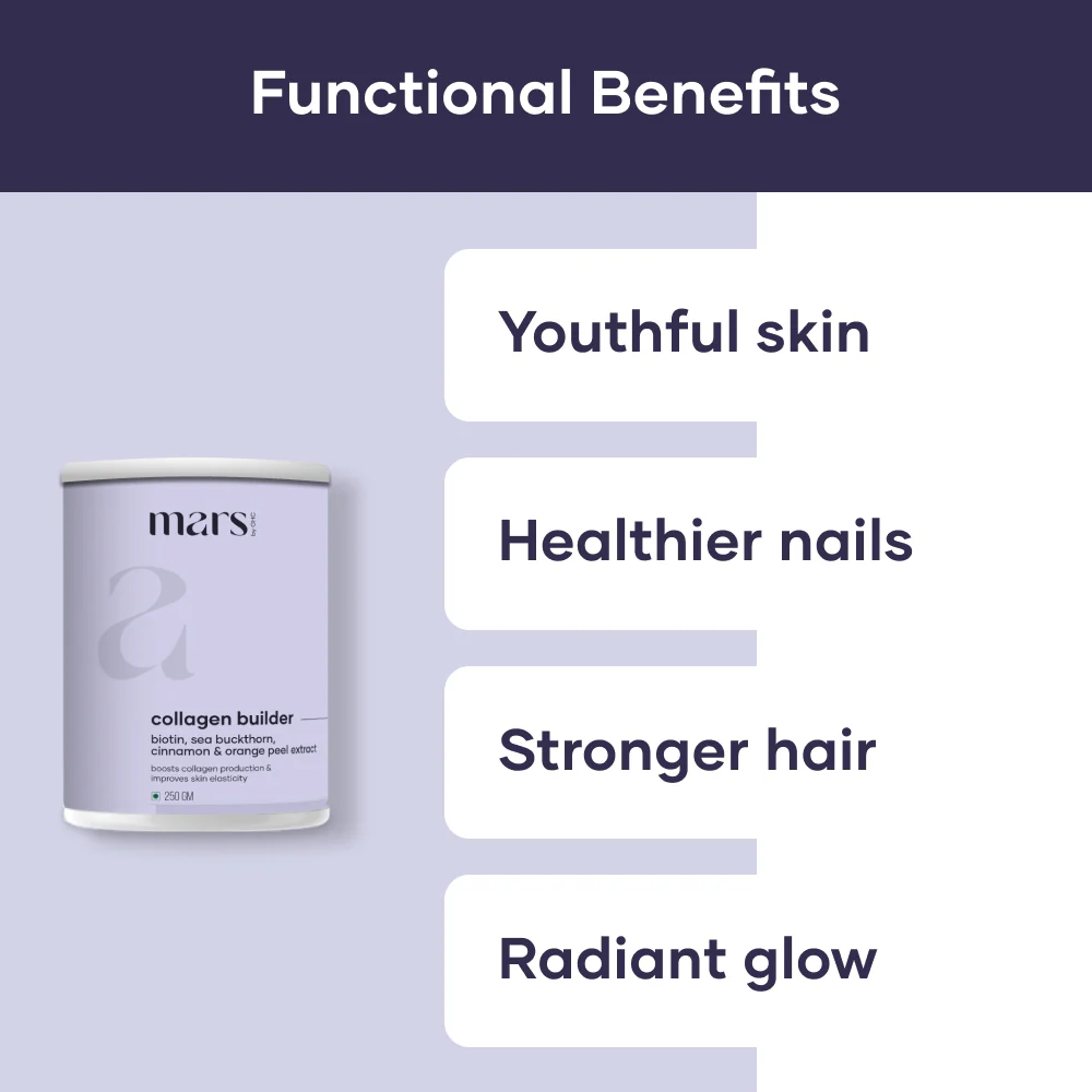 Plant Based Collagen Supplement Powder | Powered with Biotin, Vitamin C & Sea Buckthorn - (250 gm) - Image 6