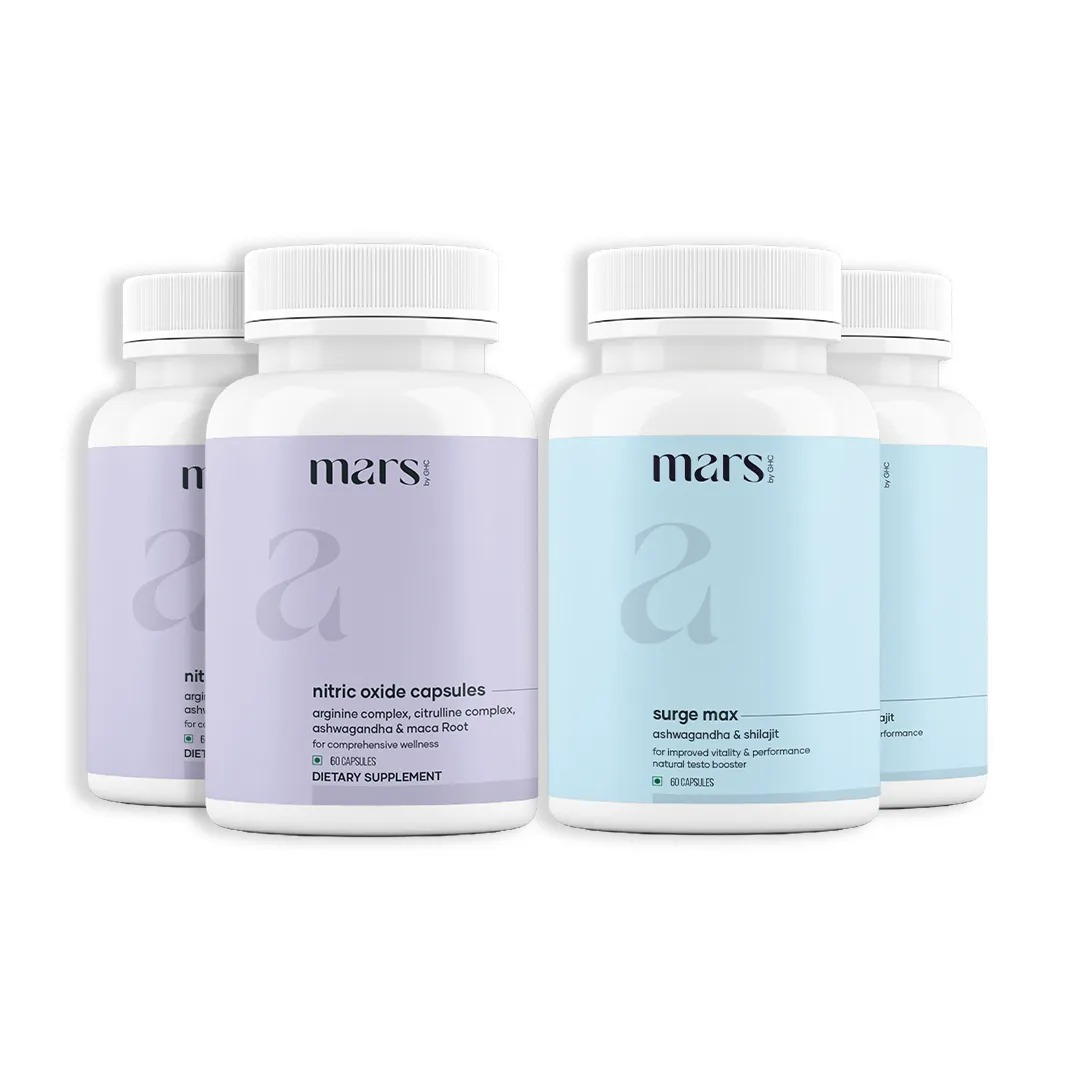 Mars GrowthMax Combo with Nitric Oxide Blend & Adaptogens – Circulation, Hormonal Balance & Vitality Support (120N) - Image 2
