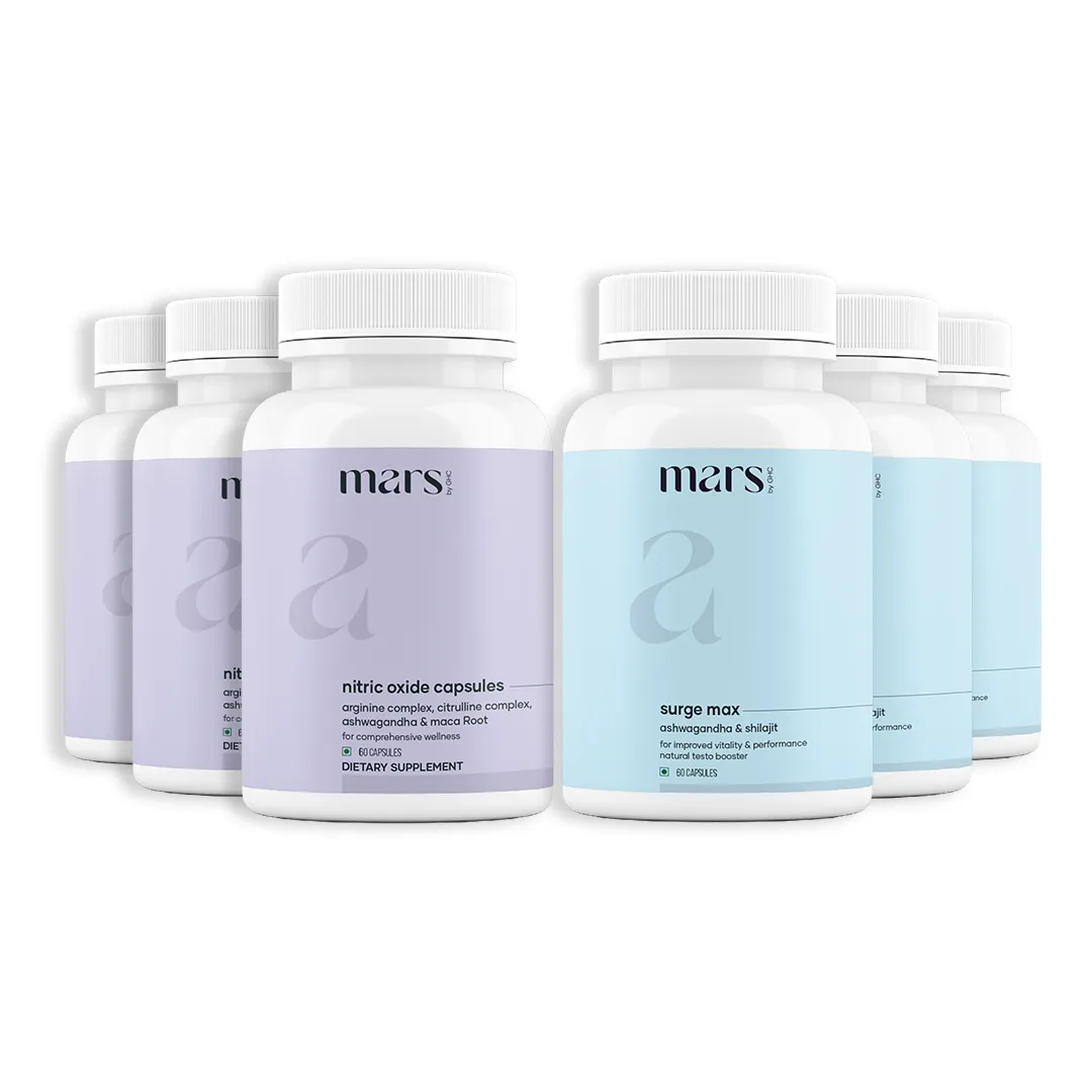 Mars GrowthMax Combo with Nitric Oxide Blend & Adaptogens – Circulation, Hormonal Balance & Vitality Support (120N) - Image 3