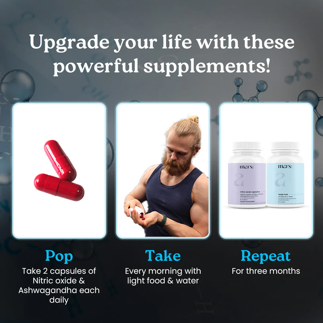 Growth Max Combo: Powered by Nitric Oxide & Pure Ashwagandha Capsules - Image 4