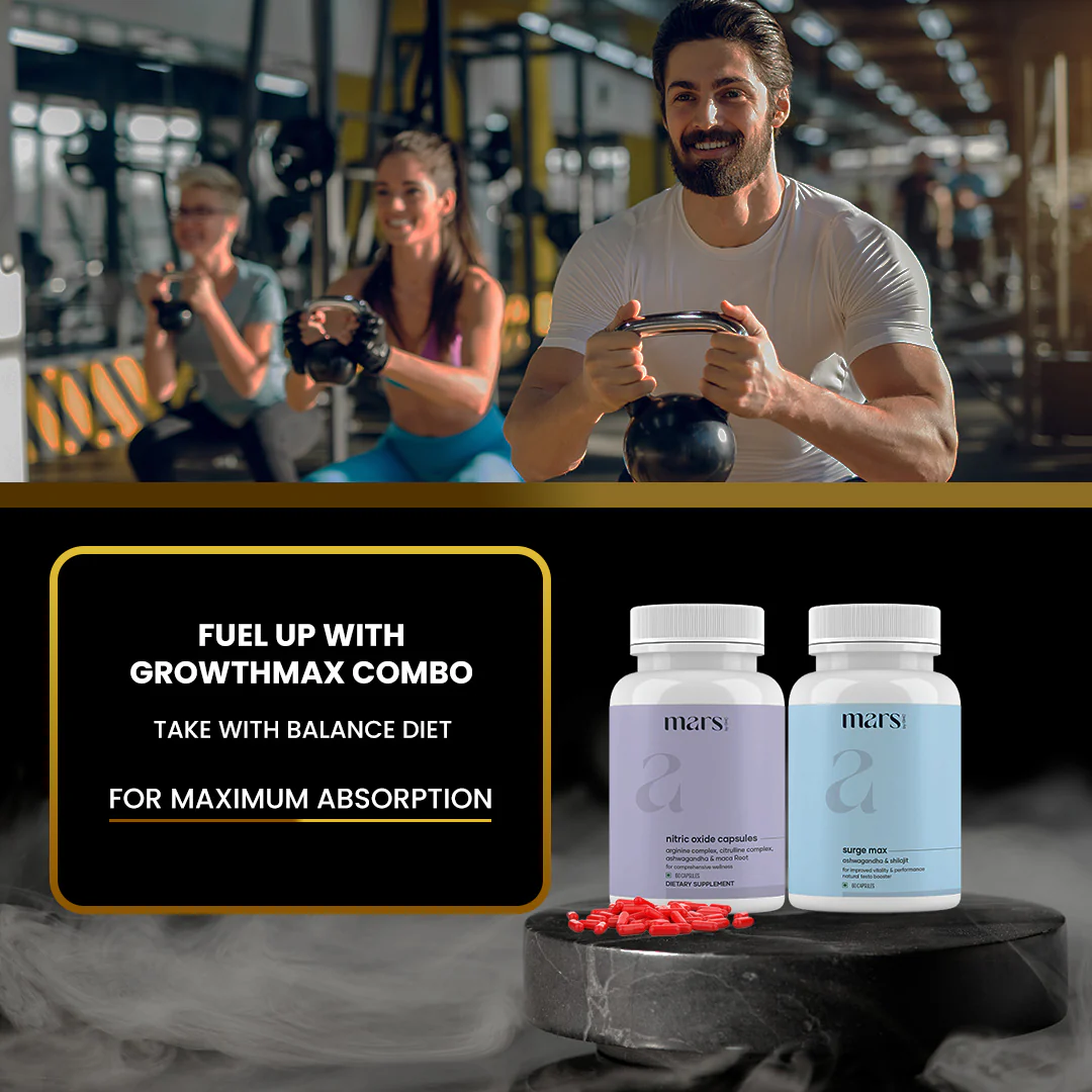 Growth Max Combo: Powered by Nitric Oxide & Pure Ashwagandha Capsules - Image 7