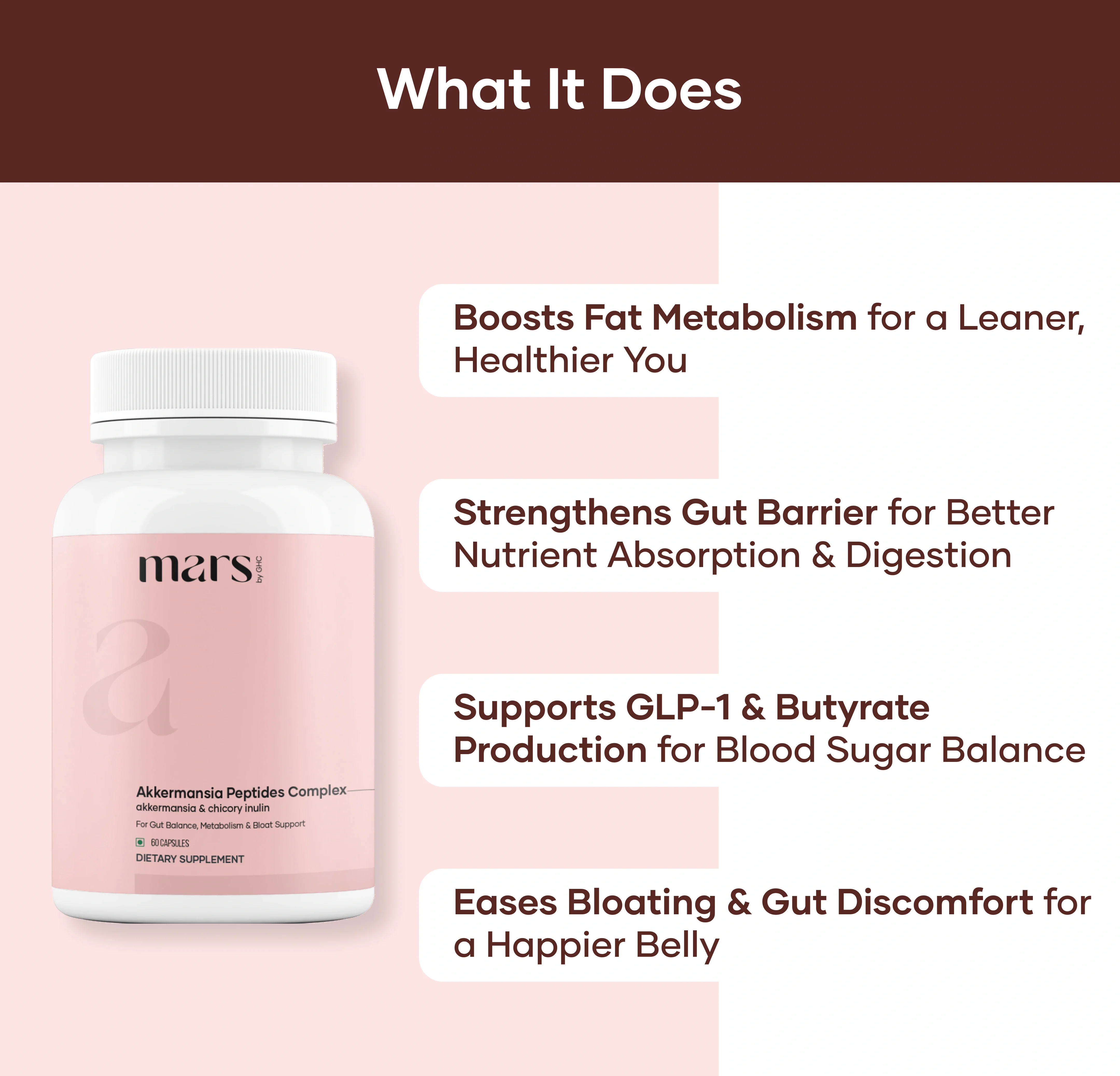 Mars Akkermansia Peptide Complex: GLP-1 Support for Gut Balance, Metabolism & Bloat - Image 6