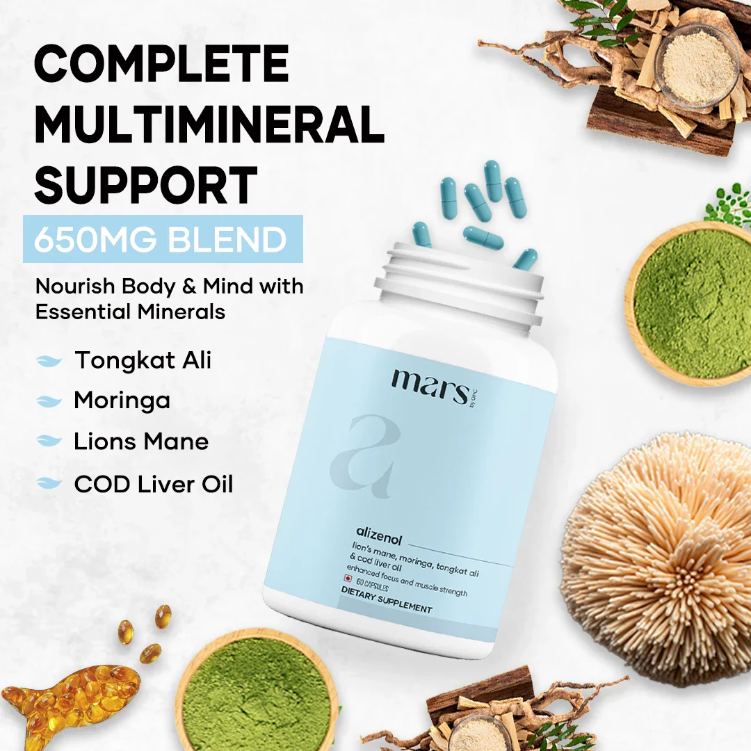 Mars Alizenol - Powered by Tongkat Ali, Moringa and Lions Mane - Image 2