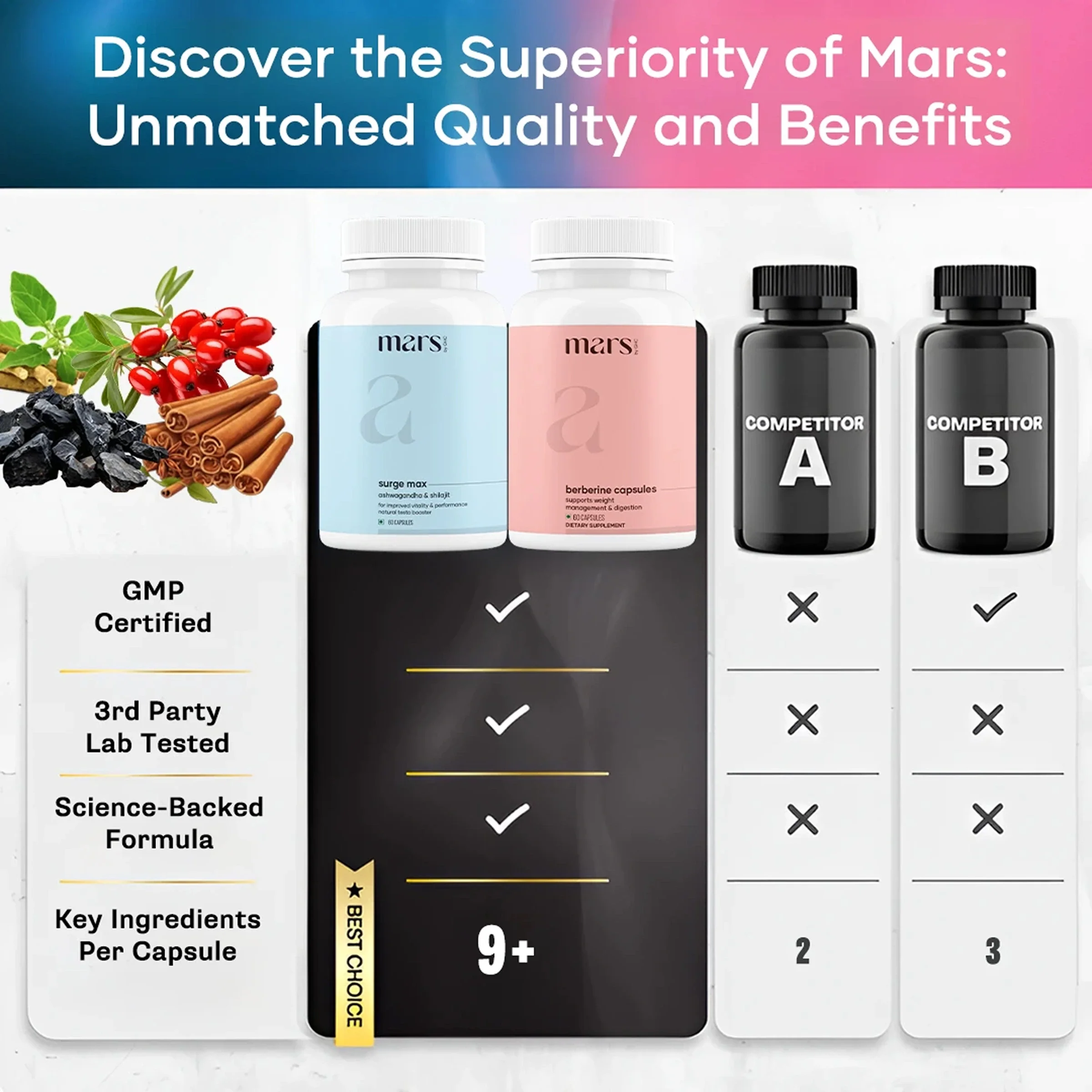 Mars AshwaBurn Bundle: Powered by Ashwagandha & Berberine Capsules - Image 6