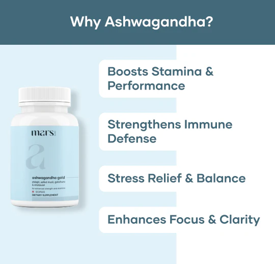 Mars Ashwagandha Gold – Energy, Strength, and Endurance Formula Powered with Shilajit & Gokshura - Image 4