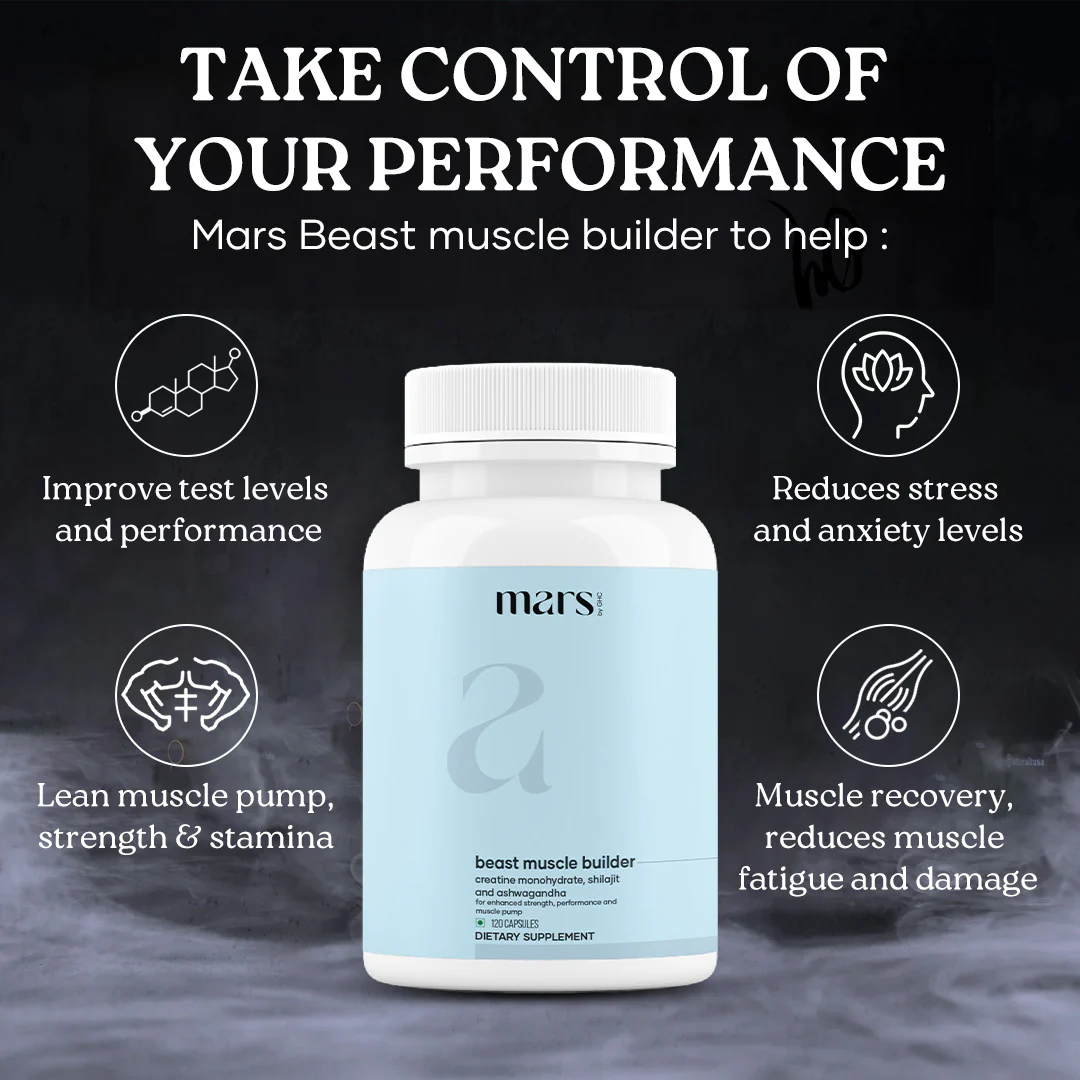Mars Beast Muscle Builder : A New Age Natural solution for Muscle Gain , Pump and Energy - Image 2