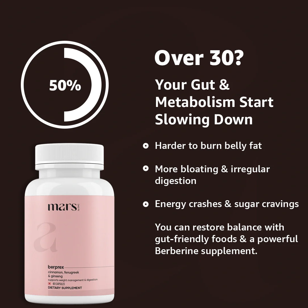Mars BerPrex: A Natural Berberine Supplement For Gut, Belly Fat, Diabetes & Poop Issues - Image 10