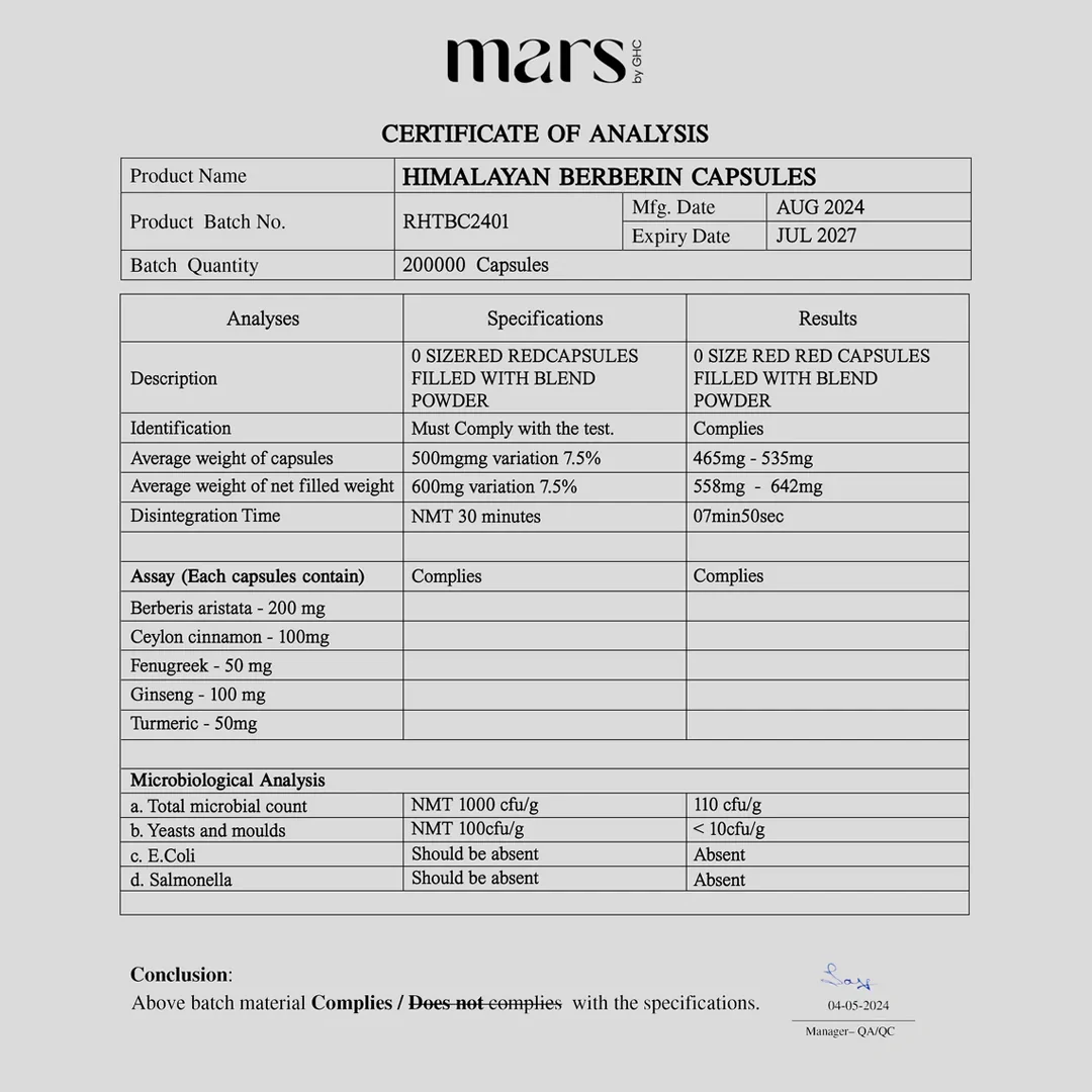Mars BerPrex: A Natural Berberine Supplement For Gut, Belly Fat, Diabetes & Poop Issues - Image 13