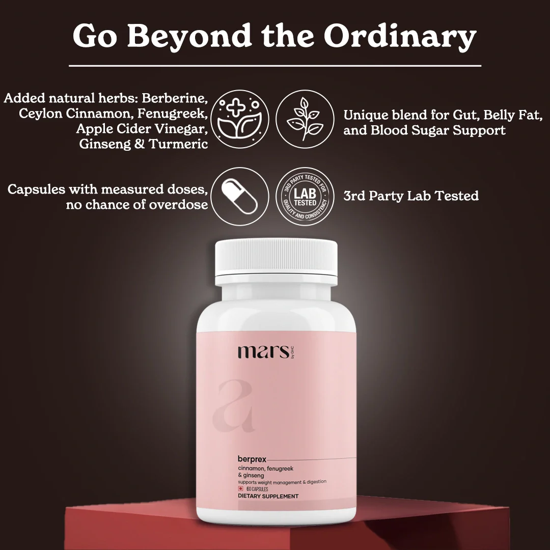Mars BerPrex: A Natural Berberine Supplement For Gut, Belly Fat, Diabetes & Poop Issues - Image 16