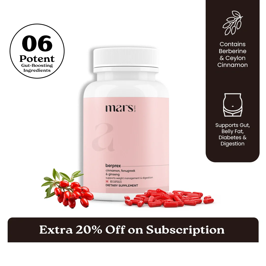 Mars BerPrex: A Natural Berberine Supplement For Gut, Belly Fat, Diabetes & Poop Issues - Image 9