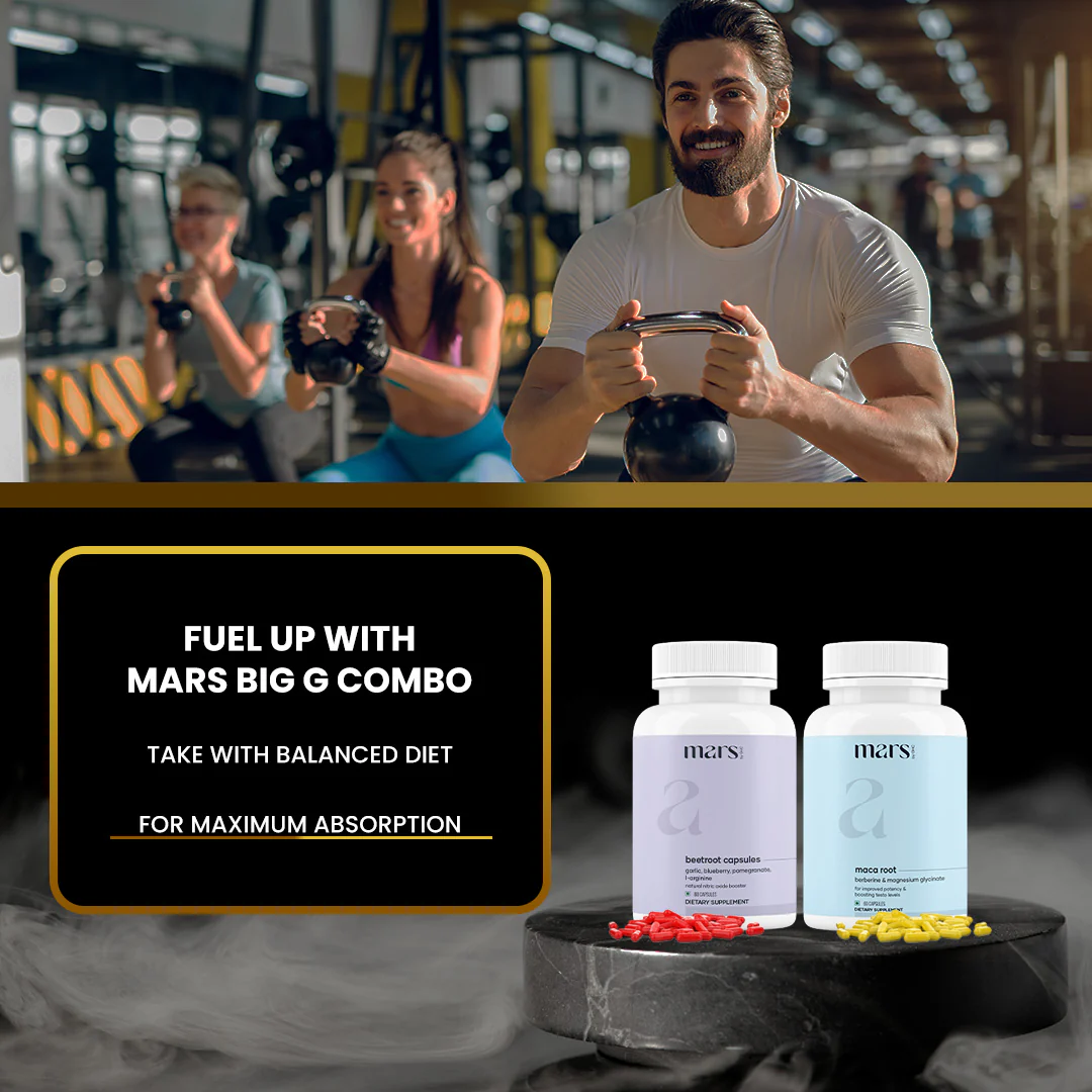 Mars Big G Combo: Powered by Nitric Oxide Booster & Maca Root Capsules - Image 7