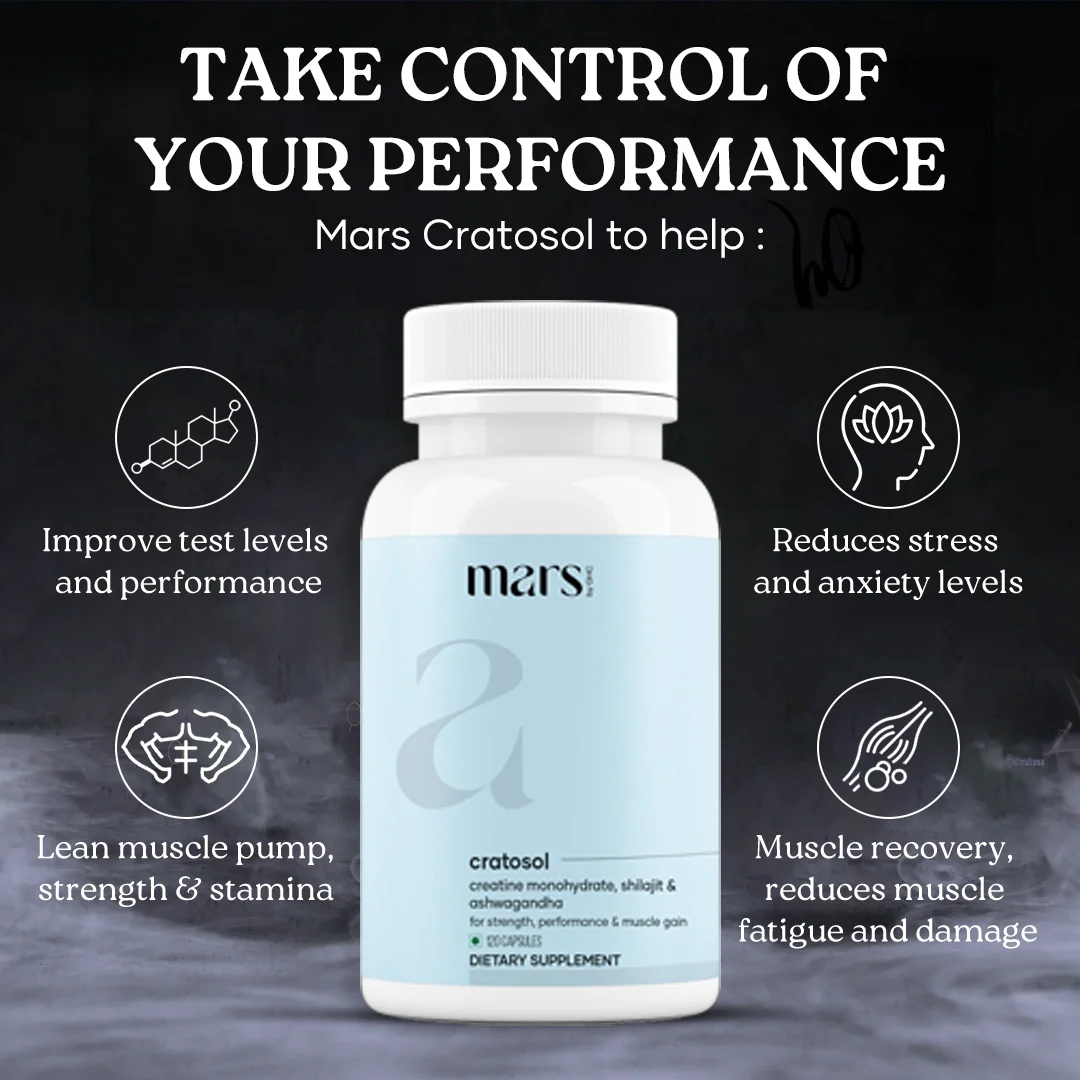 Mars Cratosol: Powered with Creatine Monohydrate, Shilajit and Ashwagandha - Image 2