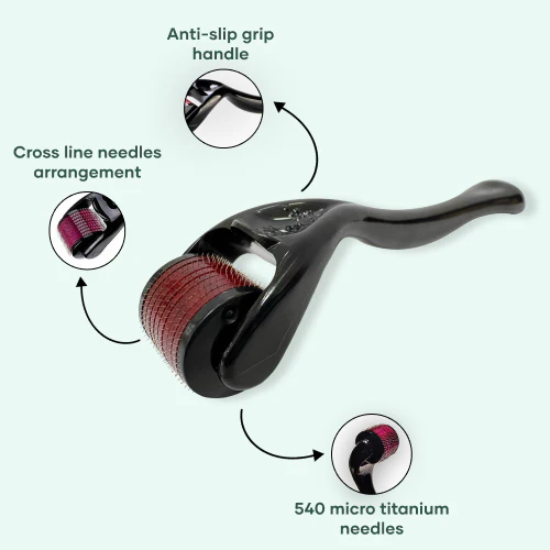 Mars Hair Loss Treatment Combo: Clinically Proven Serum, Biotin & Derma Roller - Image 4