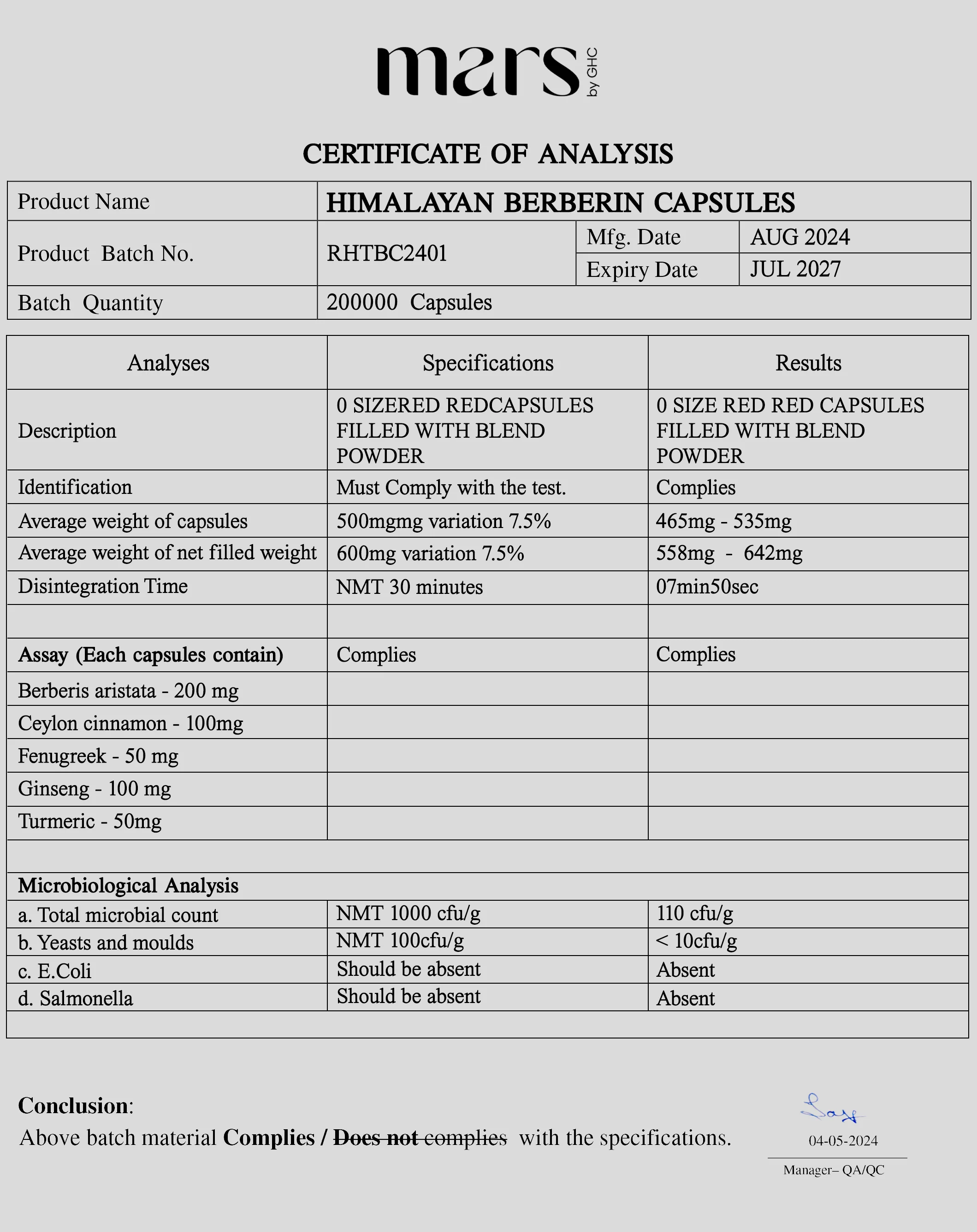 Mars Himalayan Berberine Capsules: Harnessing the Power of the Himalayas - Image 3