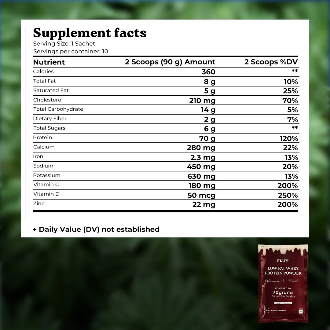Mars Low Fat Whey Protein Powder - Image 5