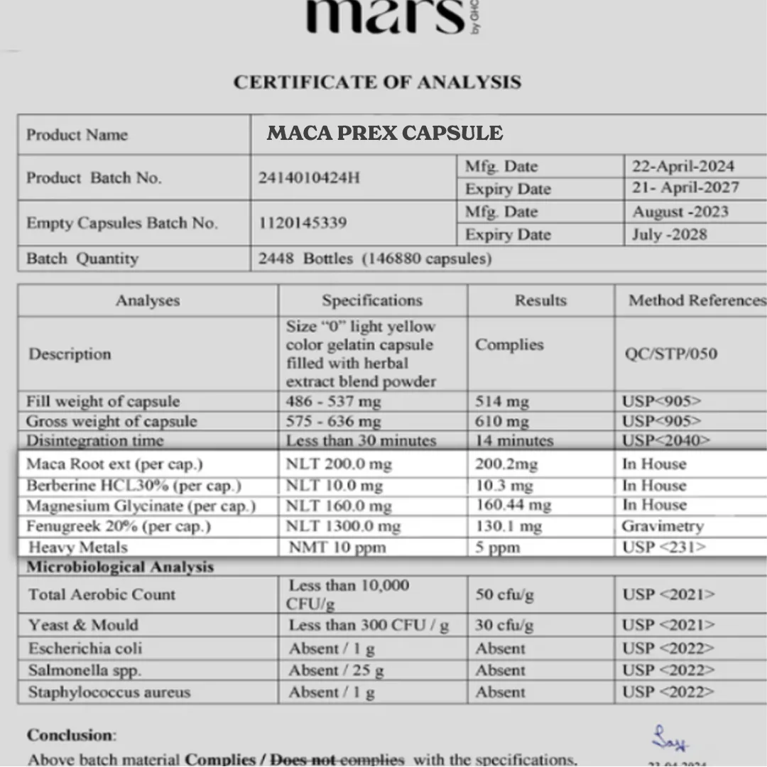Mars MacaPrex: A Natural Maca Root Solution for ED, Stamina & PE - Image 4