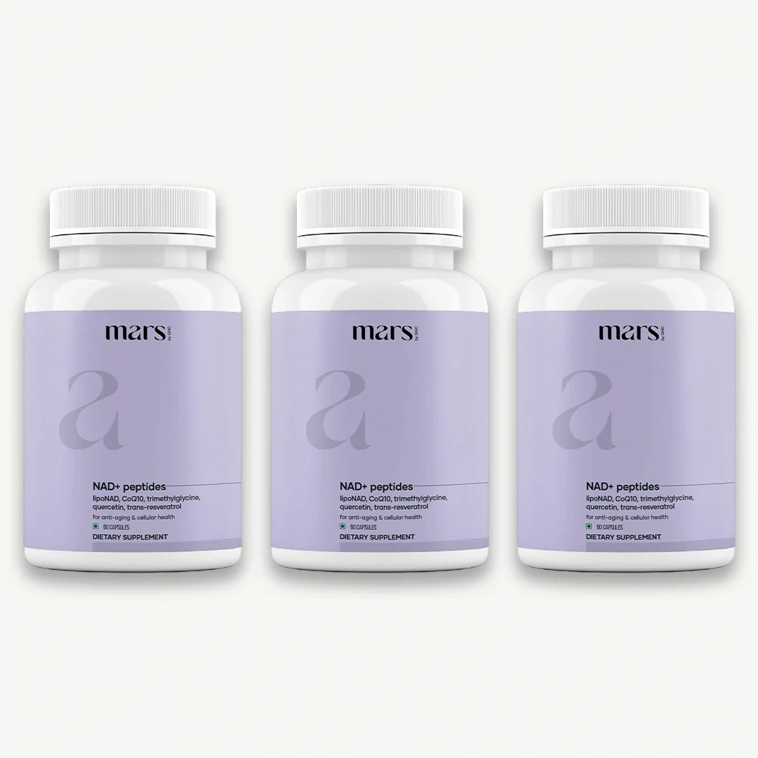 Mars NAD+ Peptides with LipoNAD & Trans-Resveratrol – Anti-Ageing, Brain Health & Longevity Support (60 Capsules) - Image 3