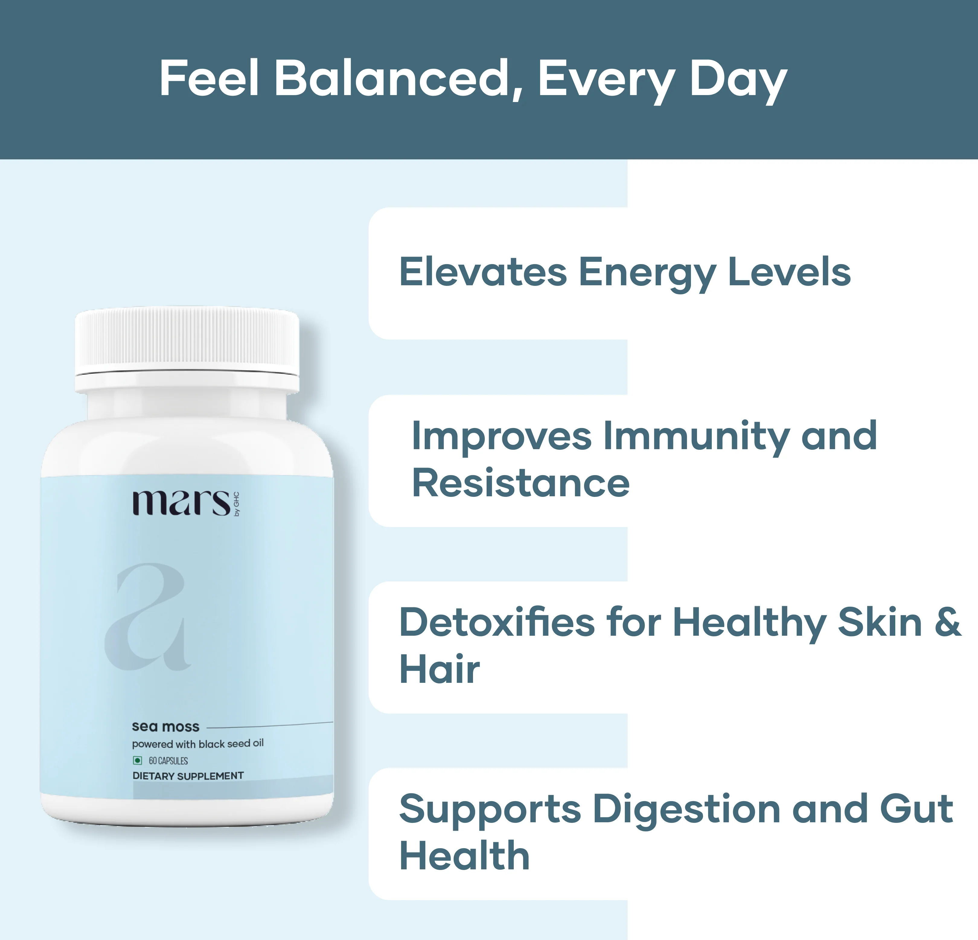 Mars Natural Sea Moss Caps: Powered with Ashwagandha, Black Seed, & Vitamin D3 - Image 4