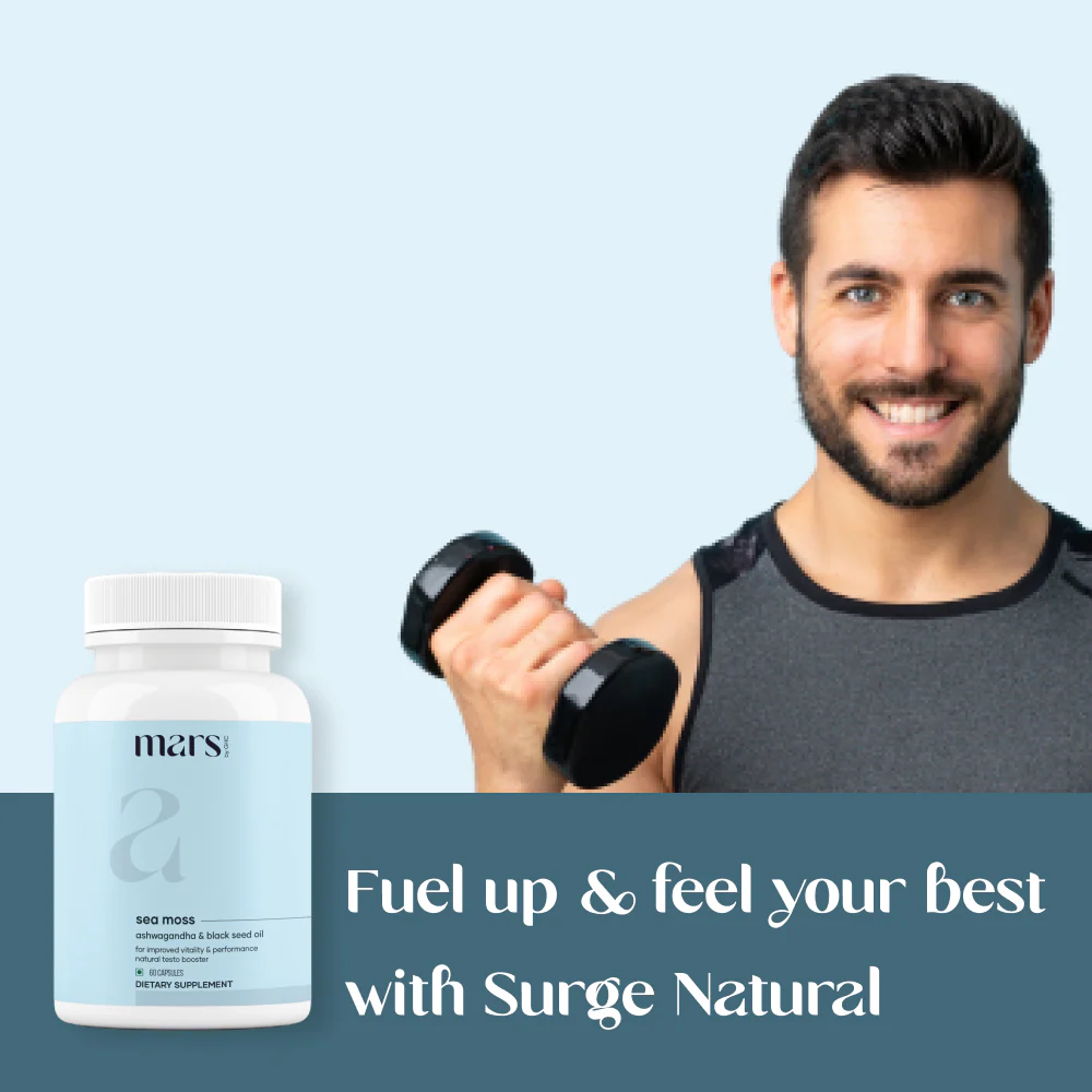 Mars Natural Sea Moss Caps: Powered with Ashwagandha, Black Seed, & Vitamin D3 - Image 6