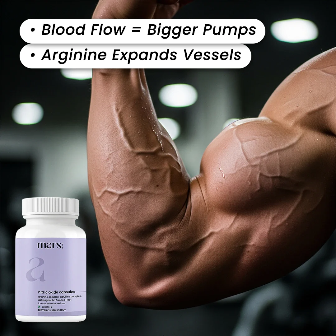 Mars Nitric Oxide capsules: A Natural Nitric Oxide Booster For Muscle Pump, Endurance and Strength - Image 6
