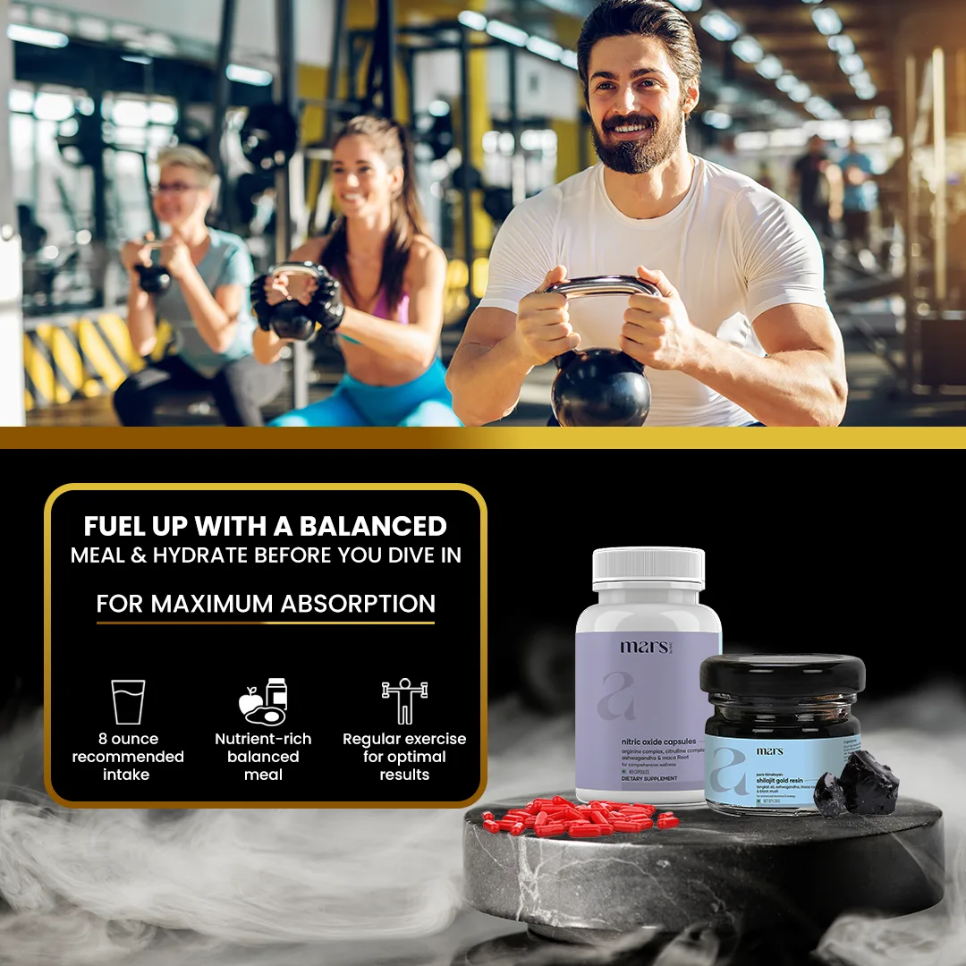 Mars Nitro Boost+ - Pure Himalayan Shilajit Gold Resin & Nitric Oxide Capsules - Image 13
