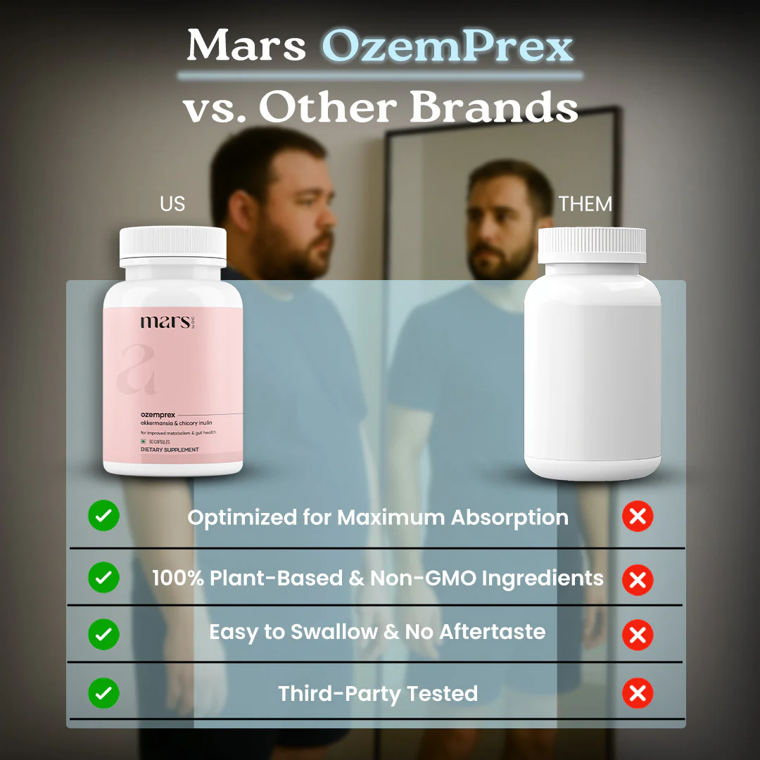 Mars OzemPrex: A Natural Akkermansia Booster with Improved GLP-1 Production, Gut Health & Calorie Control - Image 8
