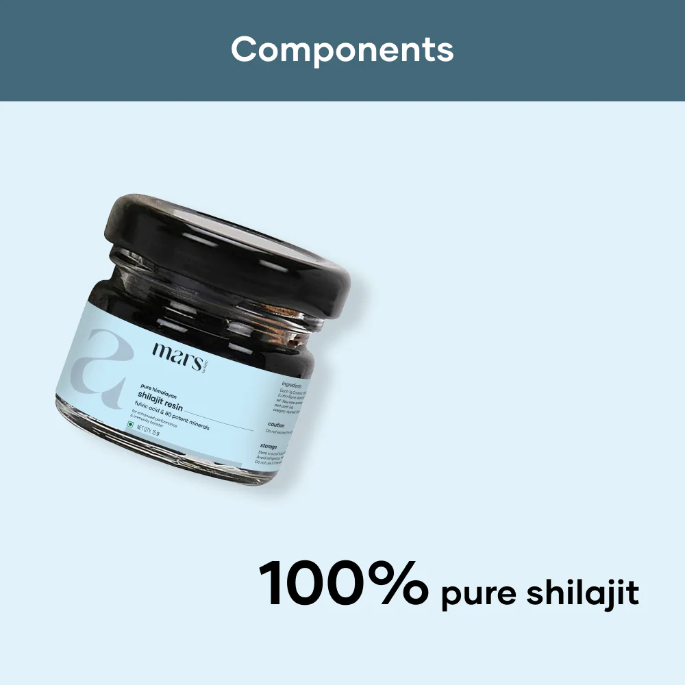 Mars Power Boost Combo: Pure Himalayan Shilajit Resin, Natural Ashwagandha Caps & Natural Lion’s Mane Caps - Image 2