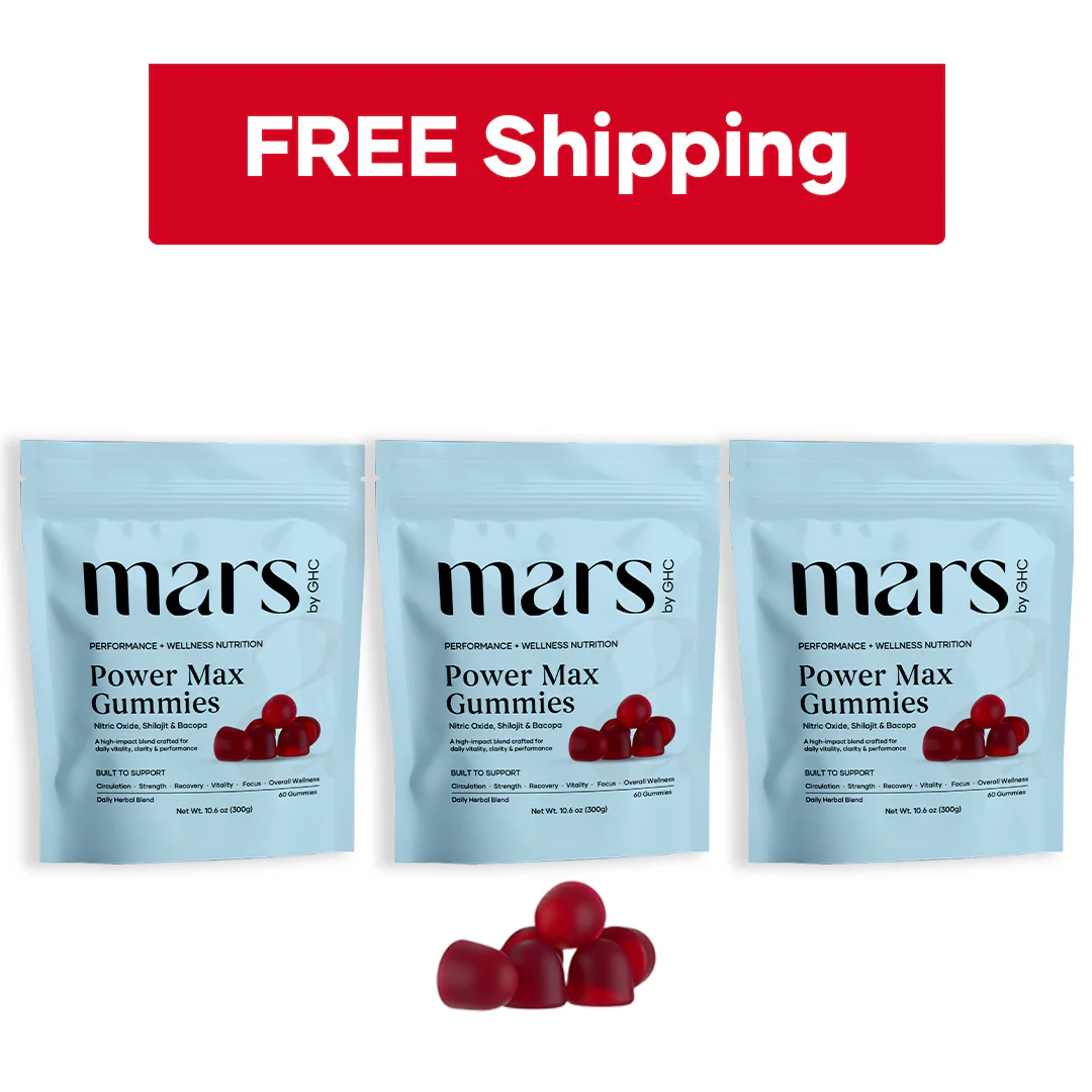 Mars Power Max Gummies: Powered by Nitric Oxide, Shilajit Gold, & Bacopa Monnieri - Image 11