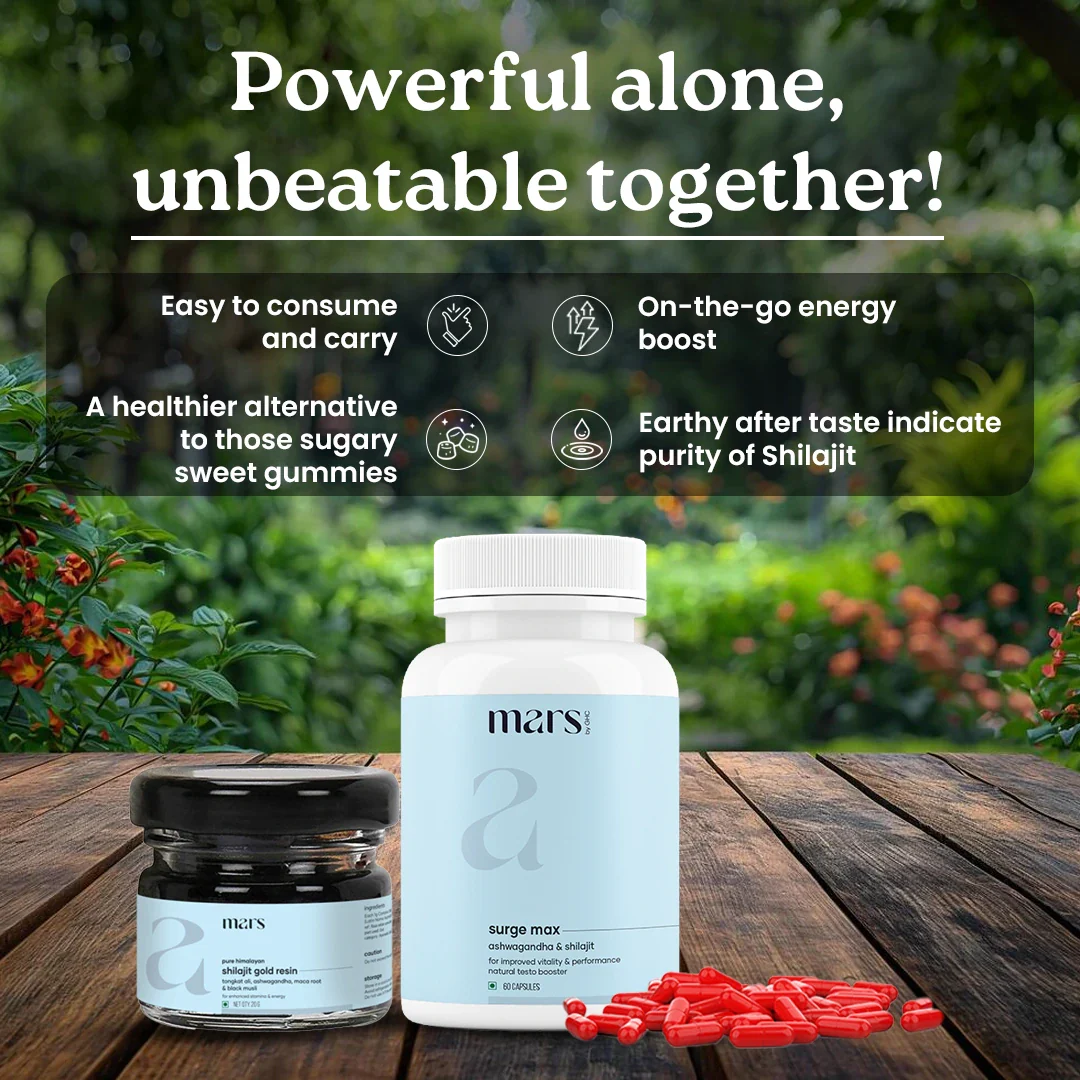 Mars Power Pack: Pure Himalayan Shilajit Gold Resin & Natural Ashwagandha Caps - Image 7