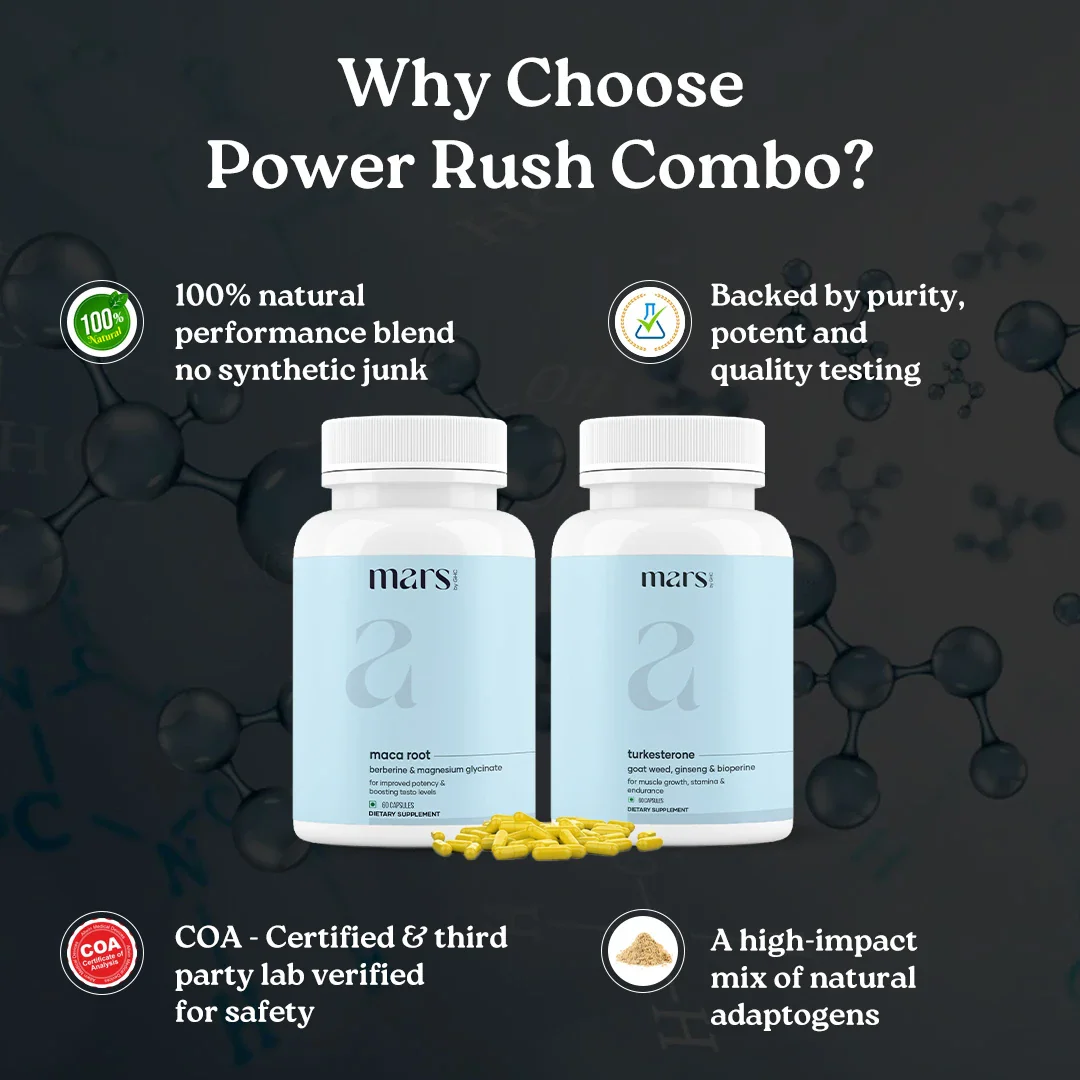 Mars Power Rush Combo - Powered by Turkesterone & Maca Root - Image 3