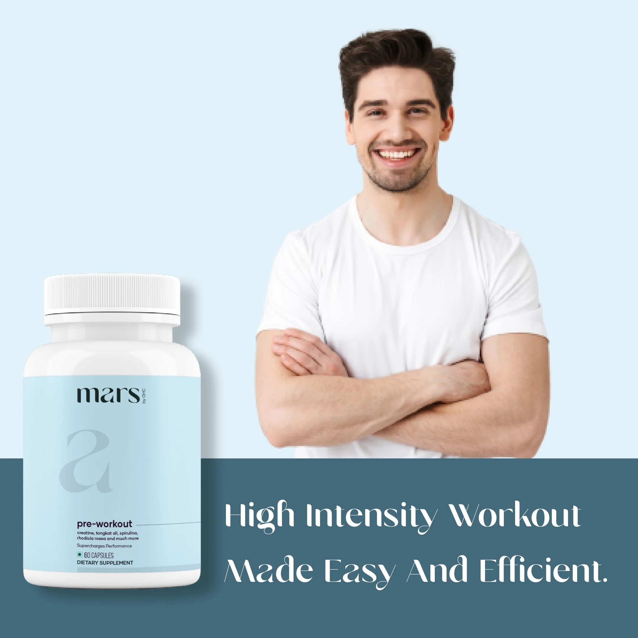 Mars Pre-Workout Capsules : Powered With Creatine & Spirulina - Image 6