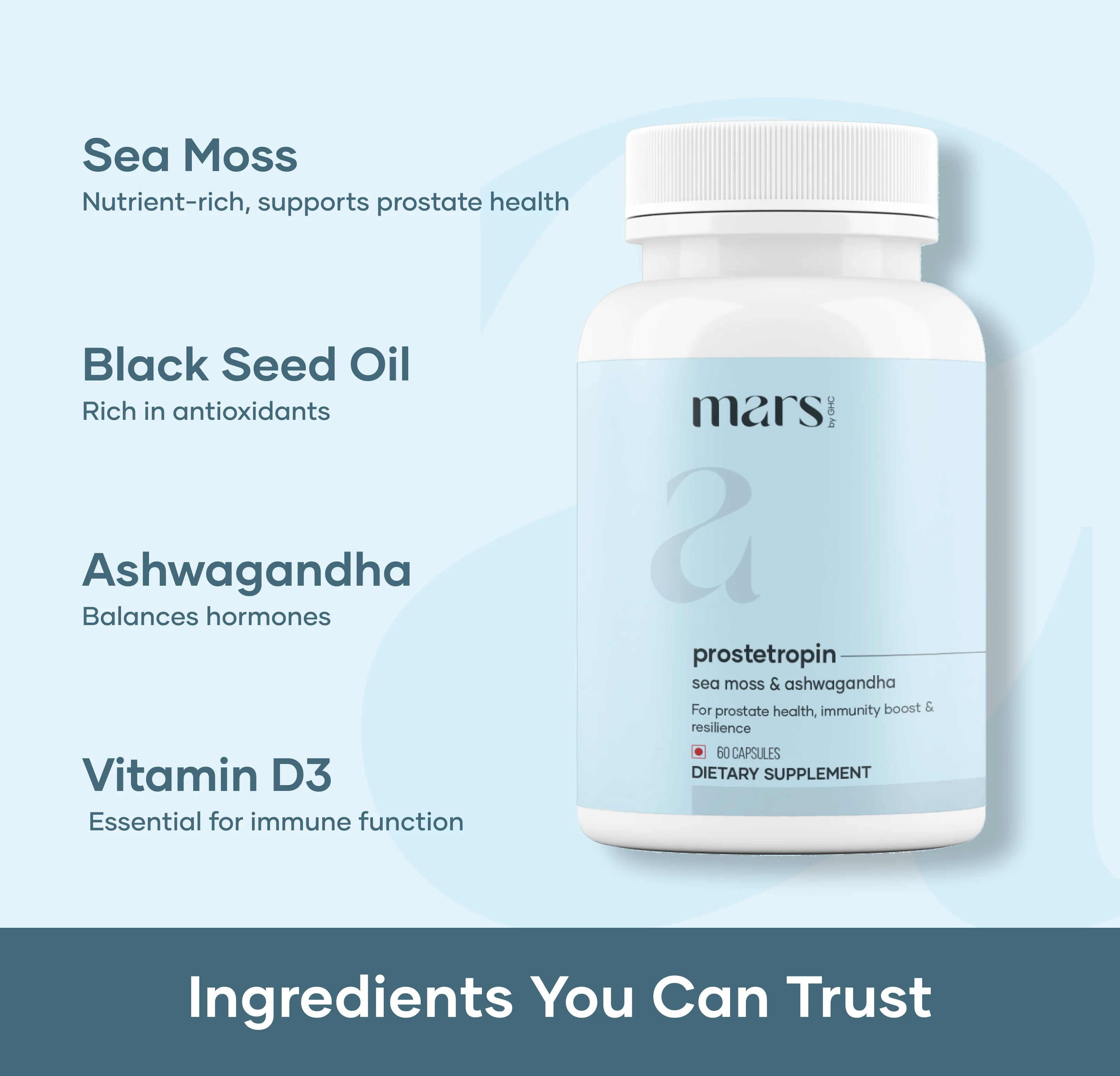 Mars Prostate Health Supplement: Powered by Prostetropin (60N) - Image 2