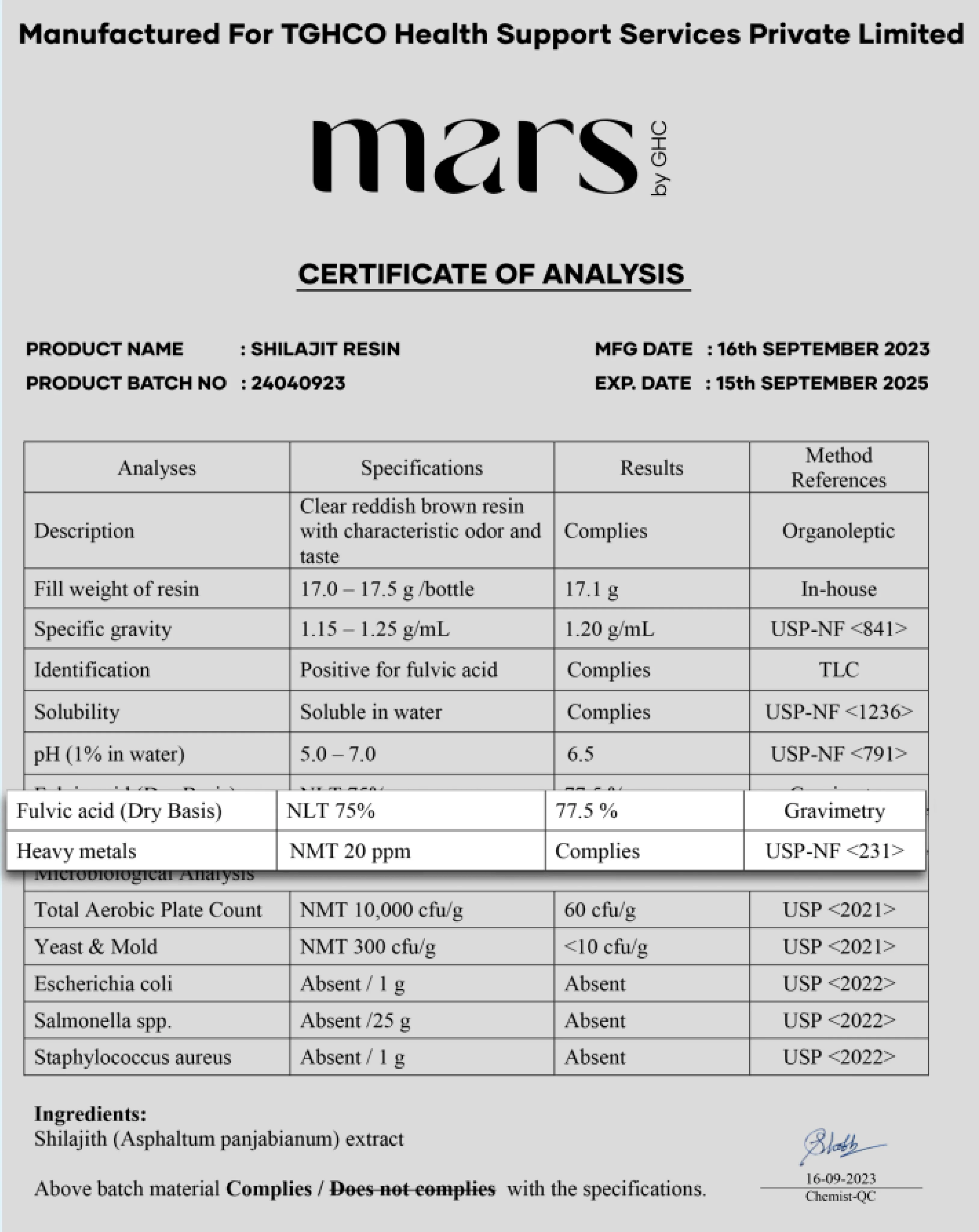 Mars Pure Himalayan Shilajit (Resin) - 15g - Image 3