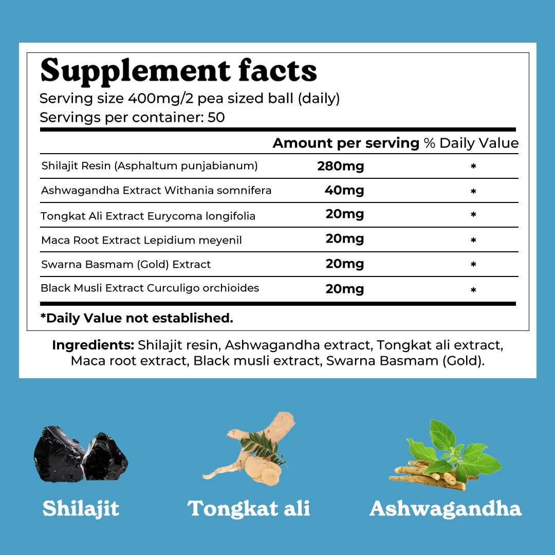 Mars Pure Himalayan Shilajit Resin with 75%+ Fulvic Acid - Natural Energy, Stamina & Vitality Support - Image 8