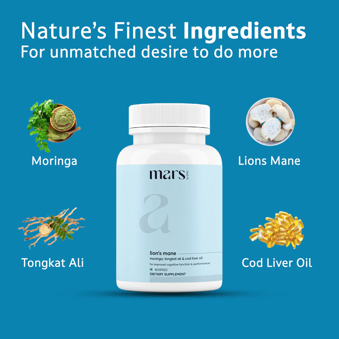 Mars Pure Lion’s Mane Caps – For PE, ED, and Size - Image 2
