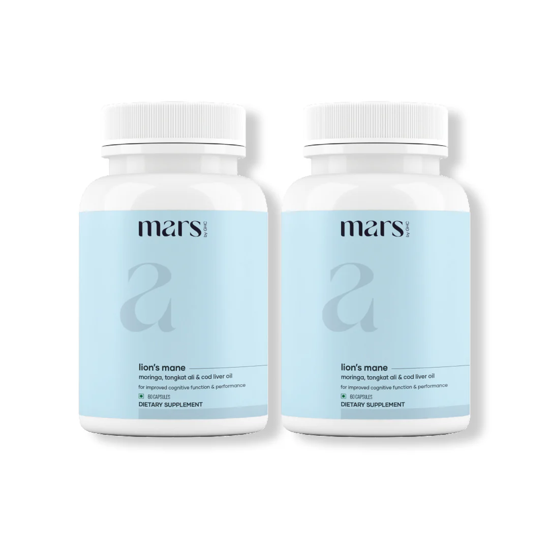 Mars Pure Lion's Mane Caps: Powered with Moringa, Tongkat Ali & Cod Liver Oil (60 N) - Image 8