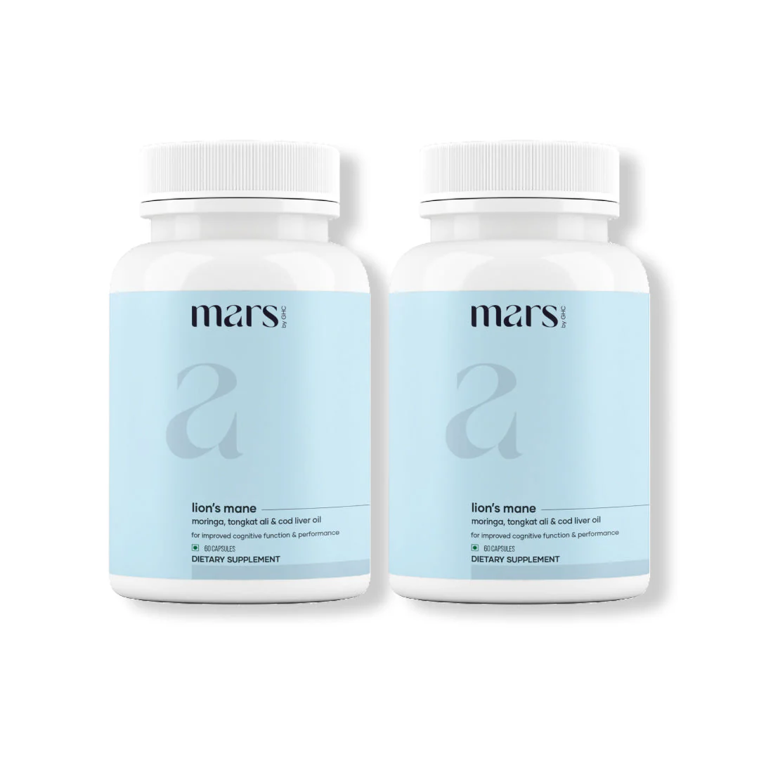 Mars Pure Lion's Mane Caps: Powered with Moringa, Tongkat Ali & Cod Liver Oil (60 N) - Image 8