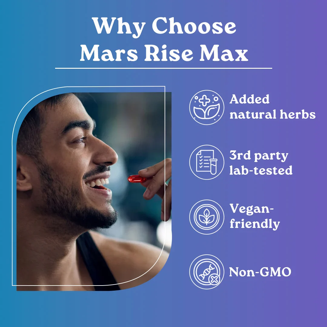 Mars Rise Max Combo: Dual Action Testosterone & Nitric Oxide Support for Strength, Stamina & Performance - Image 12