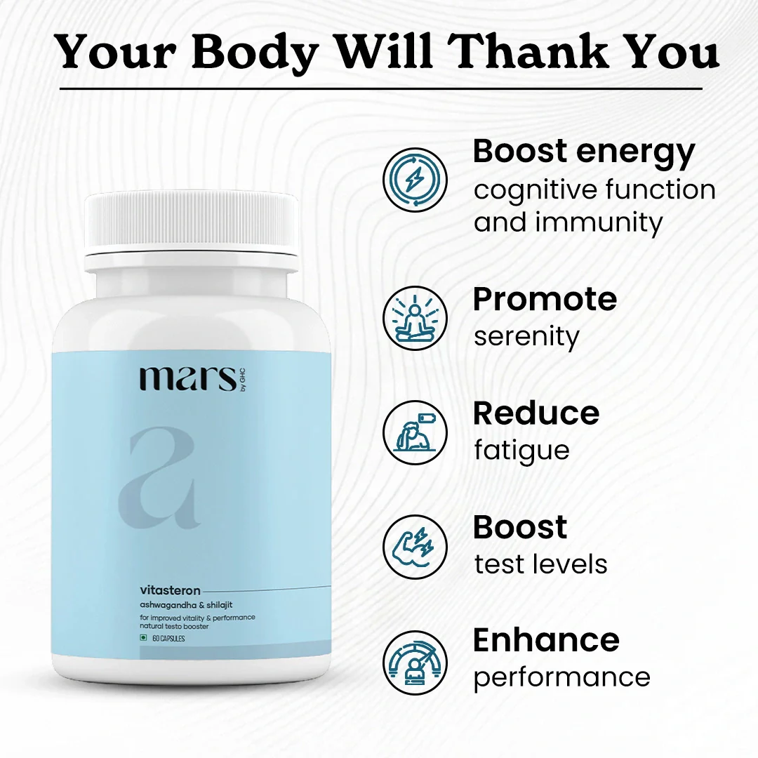 Mars Rise Max Combo: Dual Action Testosterone & Nitric Oxide Support for Strength, Stamina & Performance - Image 5
