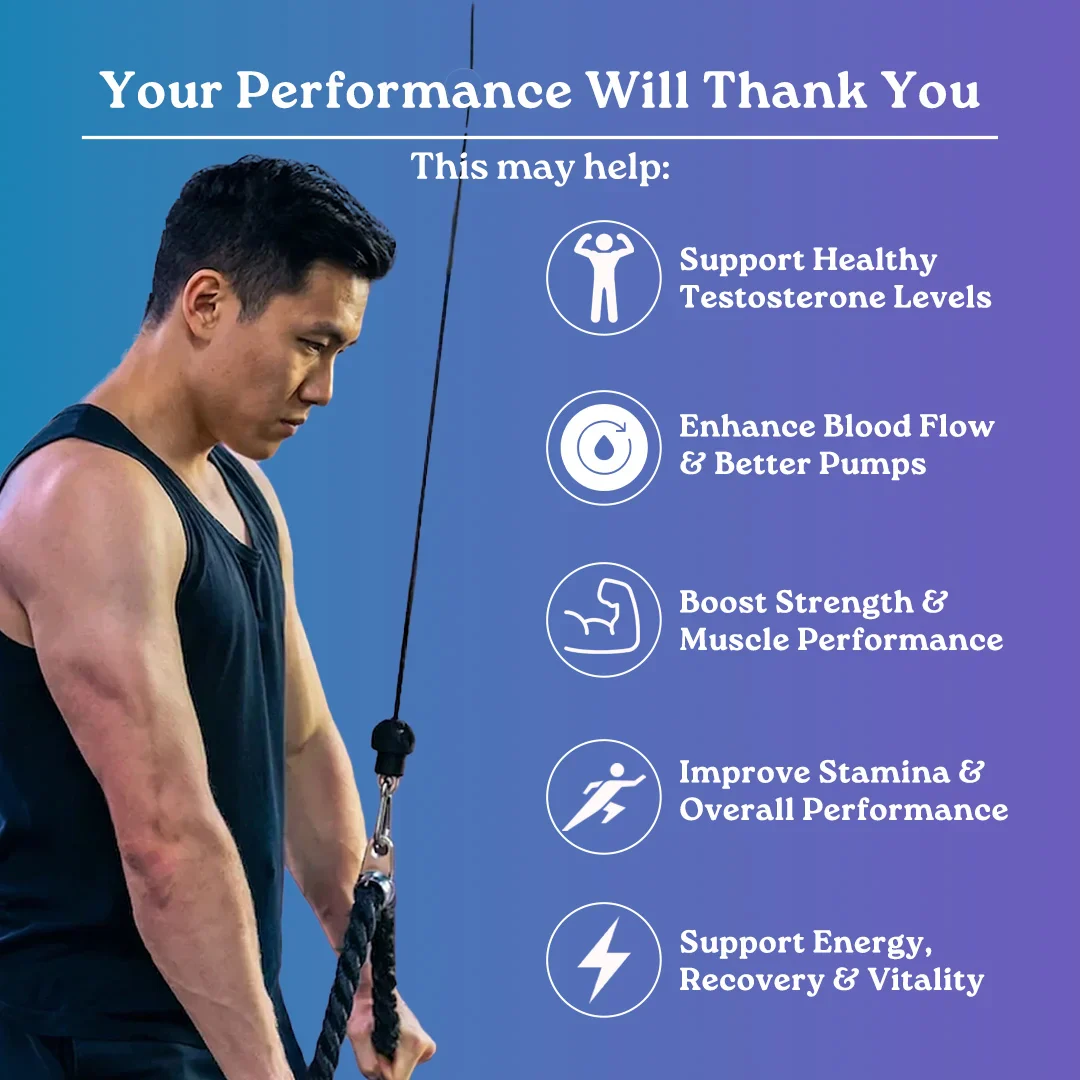 Mars Rise Max Combo: Dual Action Testosterone & Nitric Oxide Support for Strength, Stamina & Performance - Image 6