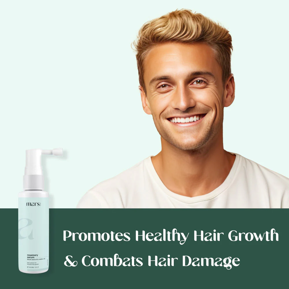 Mars Rosemary Hair Growth Serum : Powered With Black Seed Oil, Castor Oil & Redensyl - Image 6
