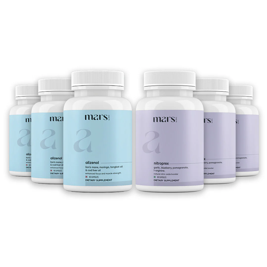 Mars SizeOMax Combo: Dual Action NitroPrex & Alizenol Stack for Blood Flow, Size & Performance - Image 8