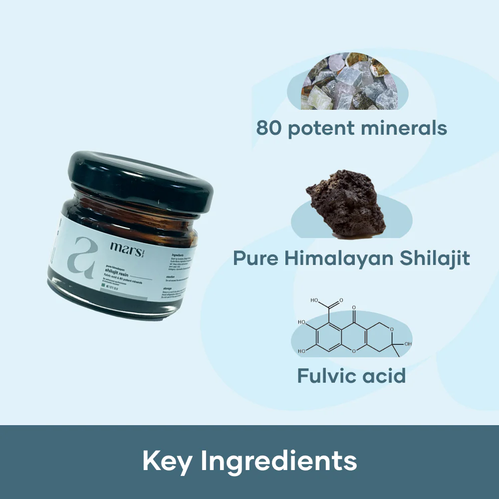 Mars Strength Max Combo: Pure Himalayan Shilajit & Lion’s Mane Caps Powered With Tongkat Ali - Image 2