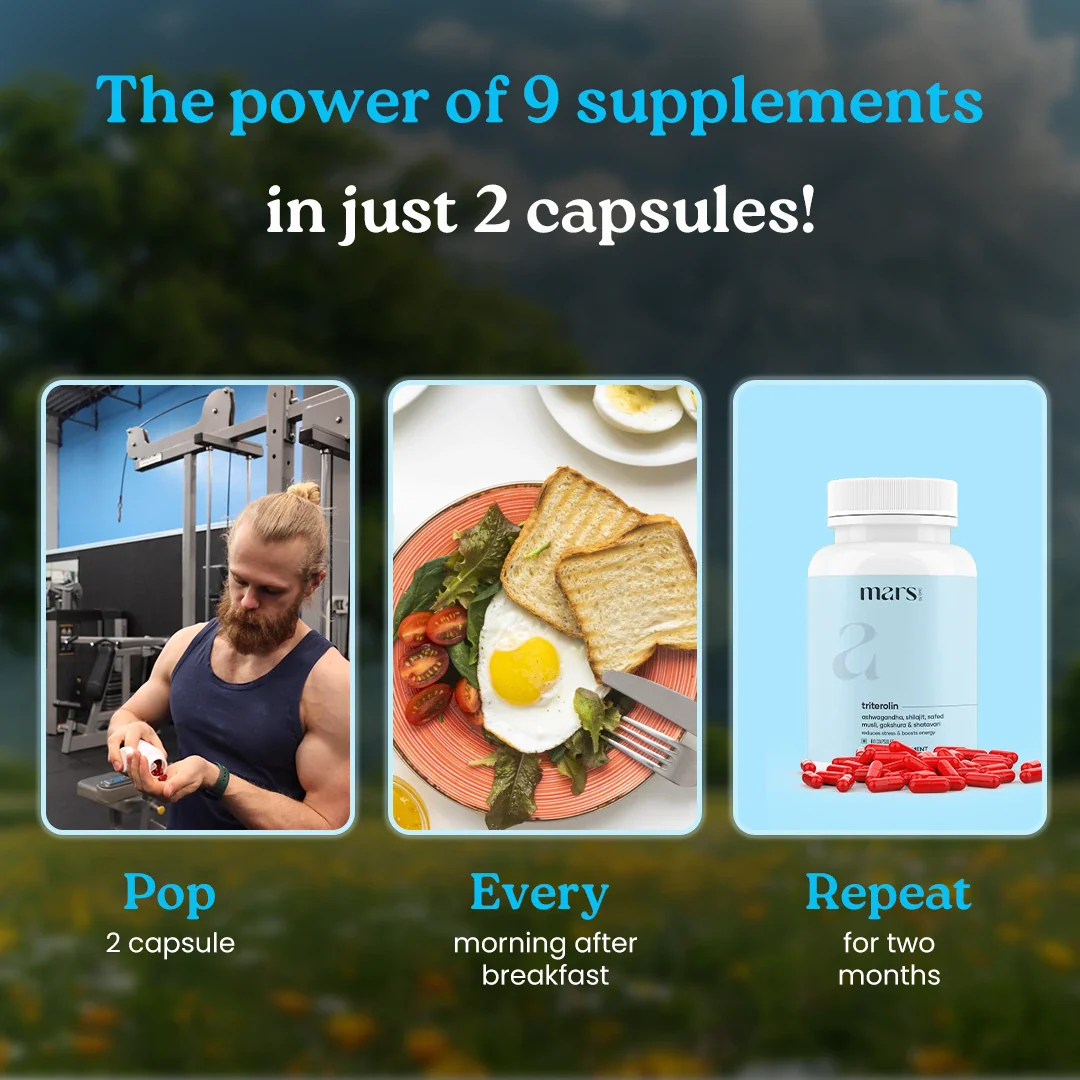 Mars Triterolin – Powered by Shilajit, Ashwagandha, Safed Musli, Gokshura - Image 7