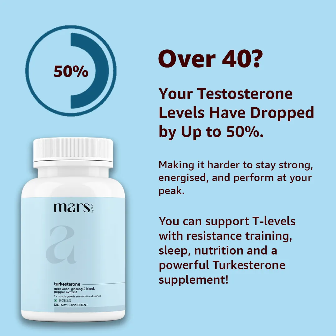 Mars Turkesterone Caps: A Natural Testosterone Support With Goat Weed, Ginseng - Image 5