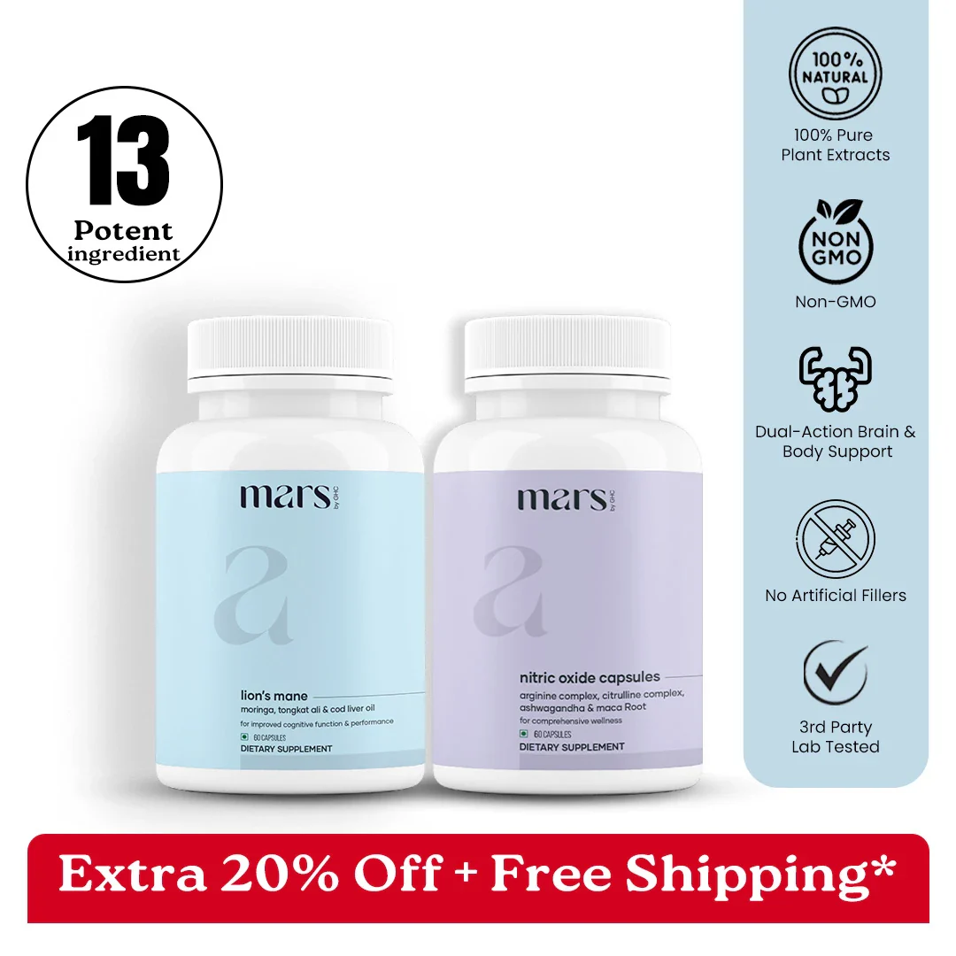 Mars Vitality Max - A Lion’s Mane & Nitric Oxide Combo for Better Stamina & Performance - Image 16