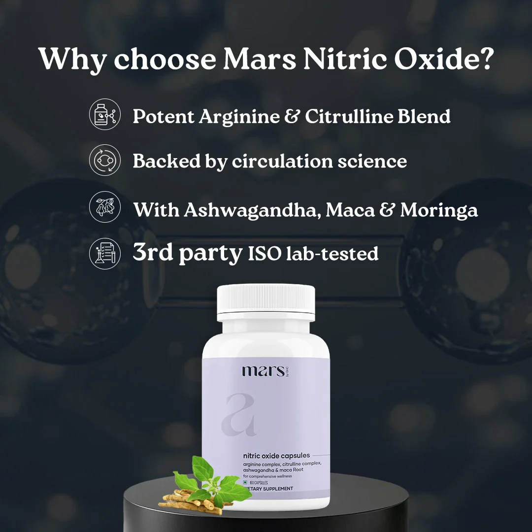 Mars Vitality Max - A Lion’s Mane & Nitric Oxide Combo for Better Stamina & Performance - Image 3