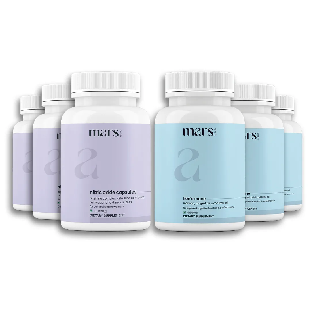 Mars Vitality Max - A Lion’s Mane & Nitric Oxide Combo for Better Stamina, Testosterone Support & Performance - Image 3